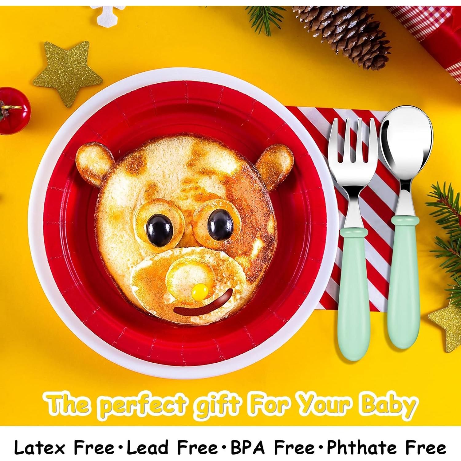 Juego de Cubiertos para Niños Honeydak 12 Piezas Acero Inoxidable