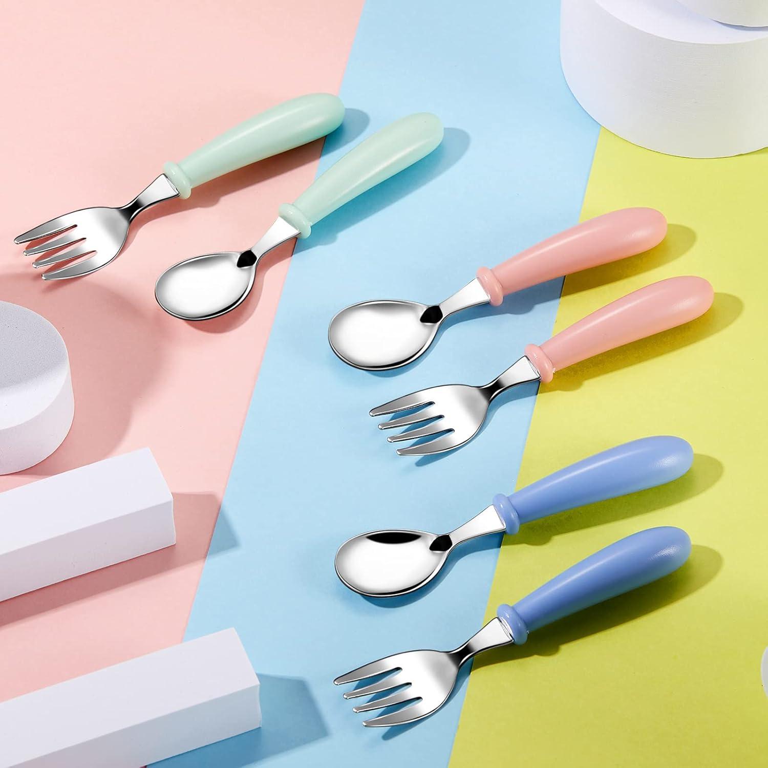 Juego de Cubiertos para Niños Honeydak 12 Piezas Acero Inoxidable