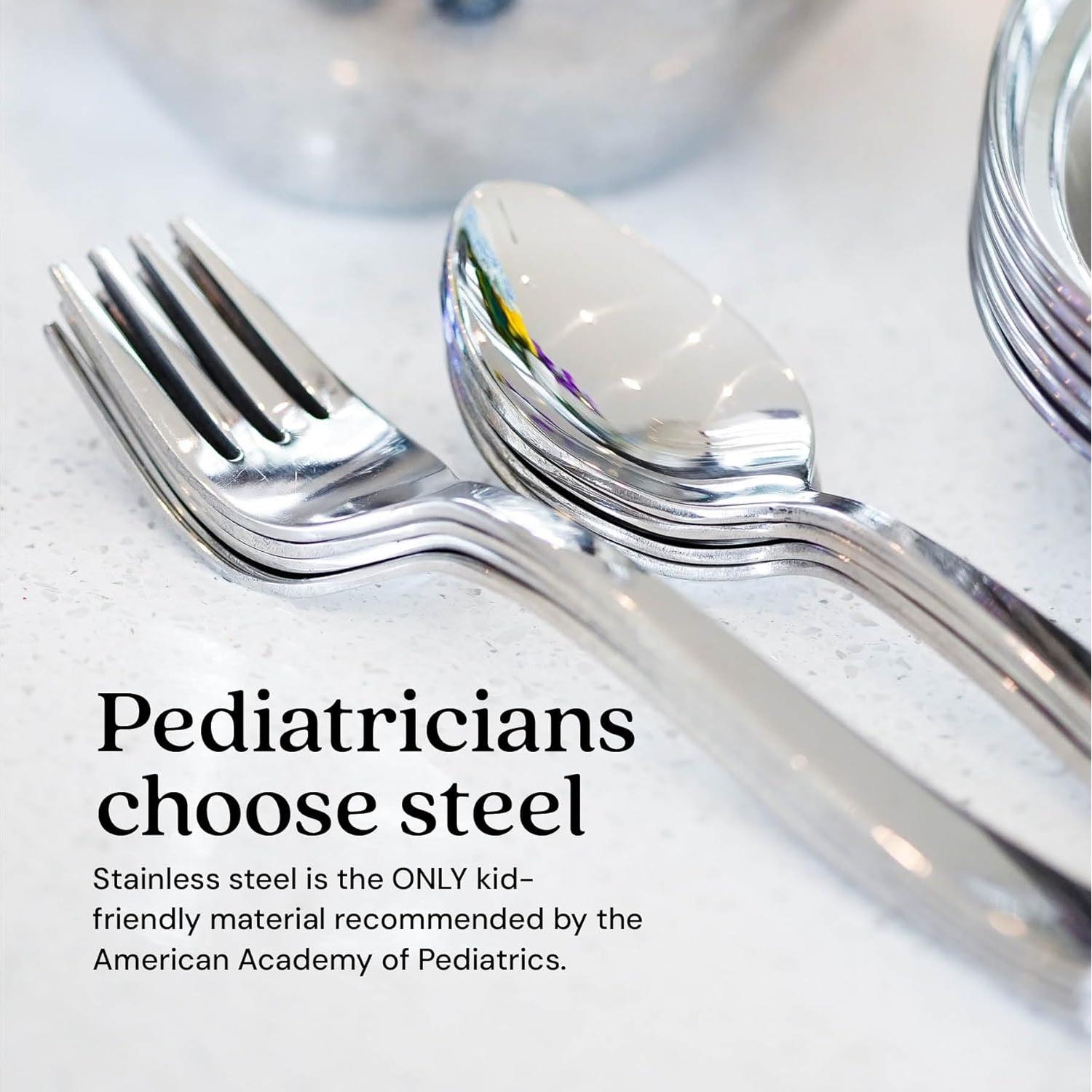 Juego de Cubiertos para Niños Ahimsa - Acero Inoxidable 2 Piezas