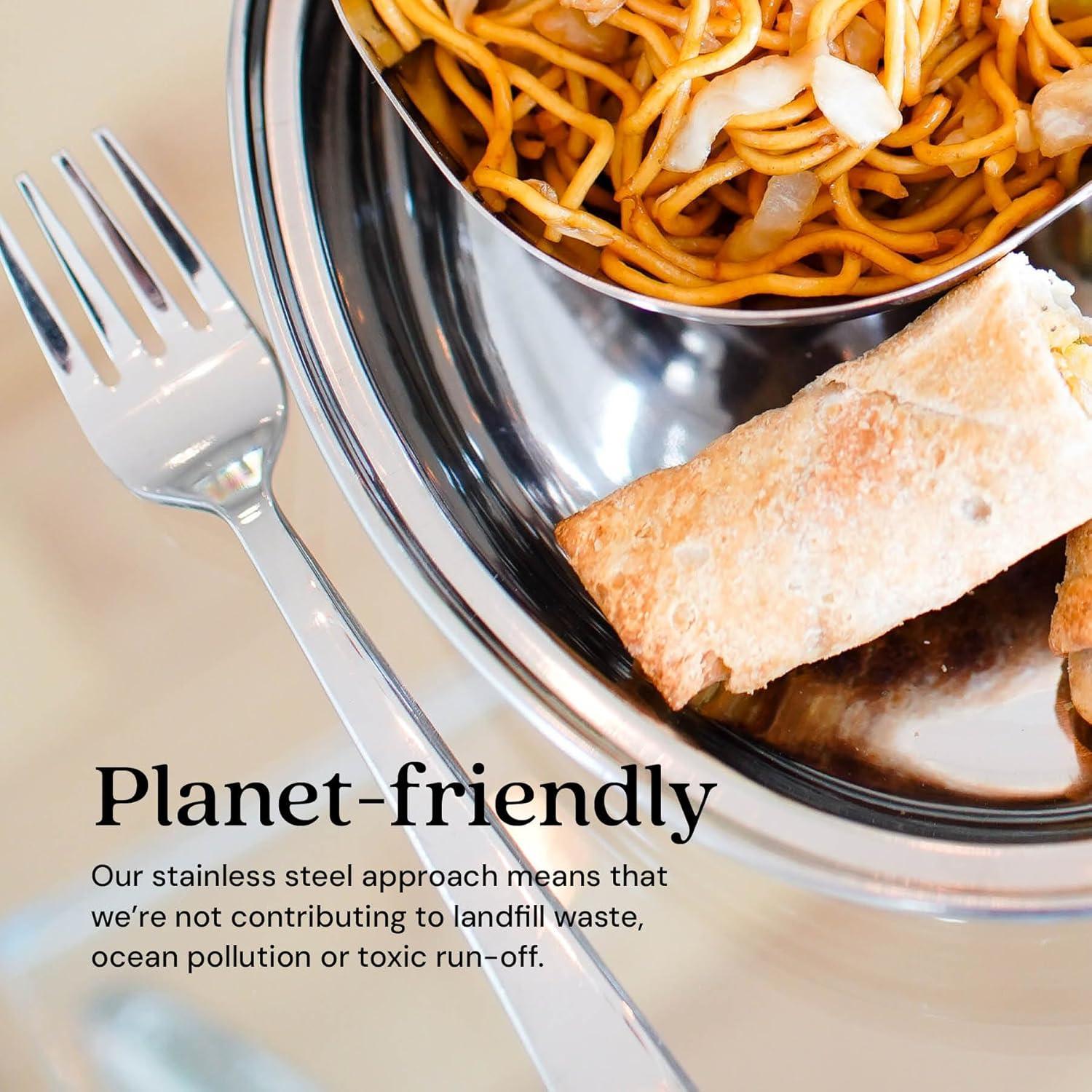 Juego de Cubiertos para Niños Ahimsa - Acero Inoxidable 2 Piezas