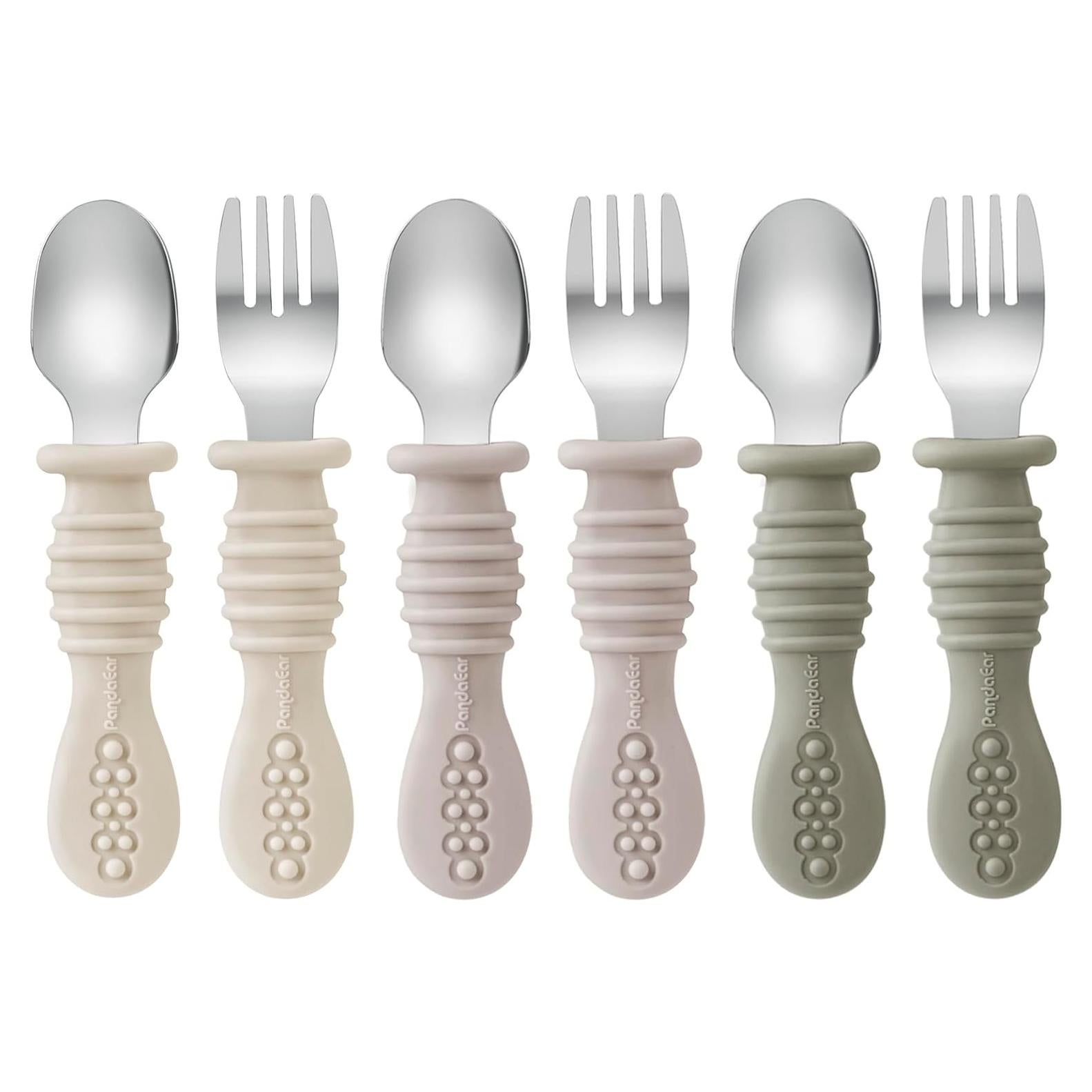 Juego de Utensilios para Niños PandaEar - Acero Inoxidable 6 Piezas