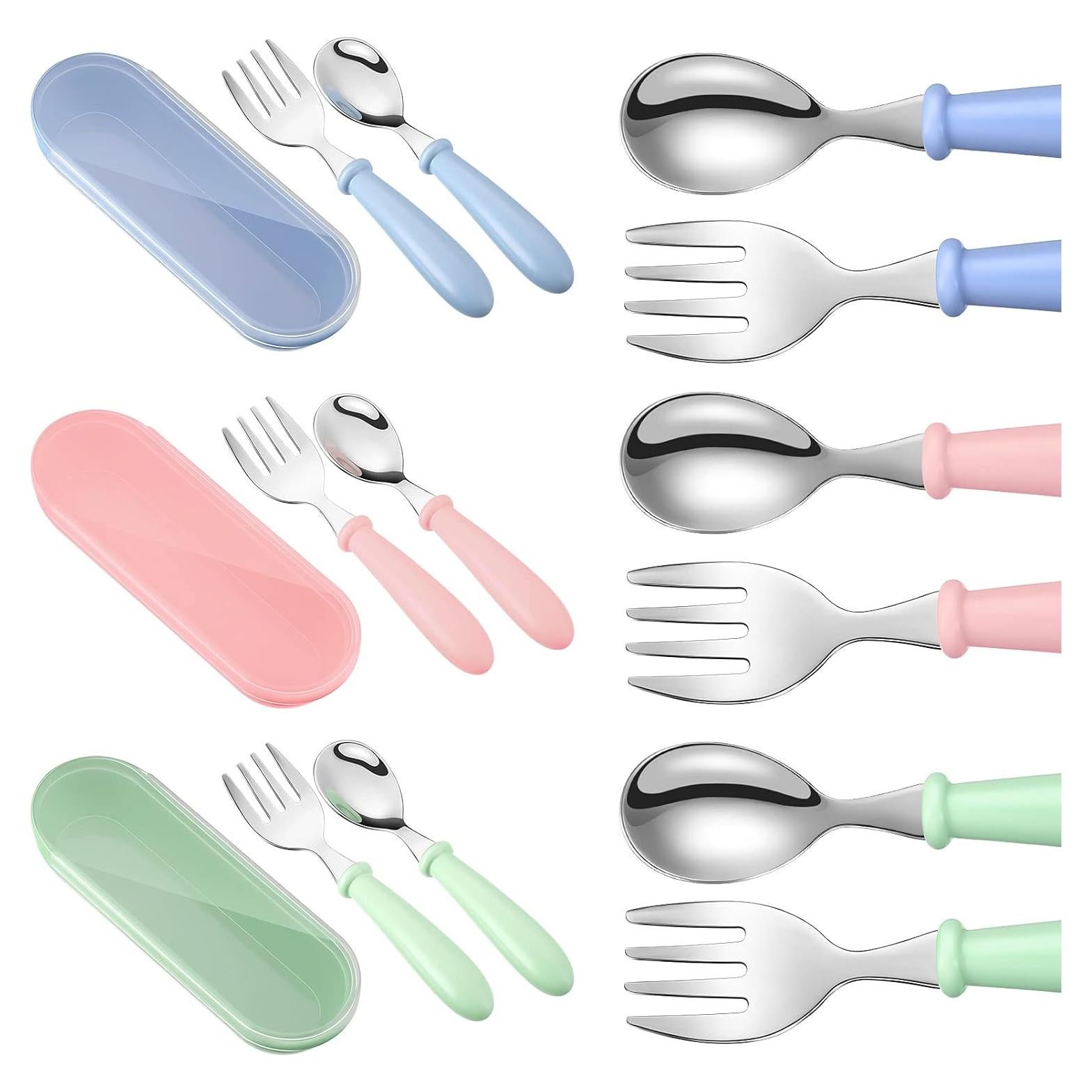 Juego de Cubiertos Infantiles Patelai 9 Piezas Acero Inoxidable