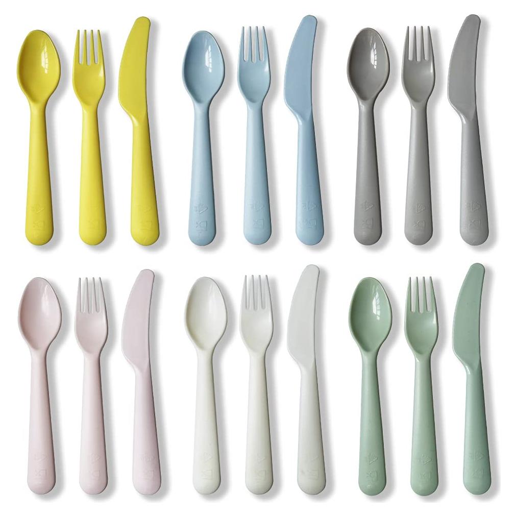 Juego de Utensilios de Plástico YESMOO 18 Piezas Apto Lavavajillas