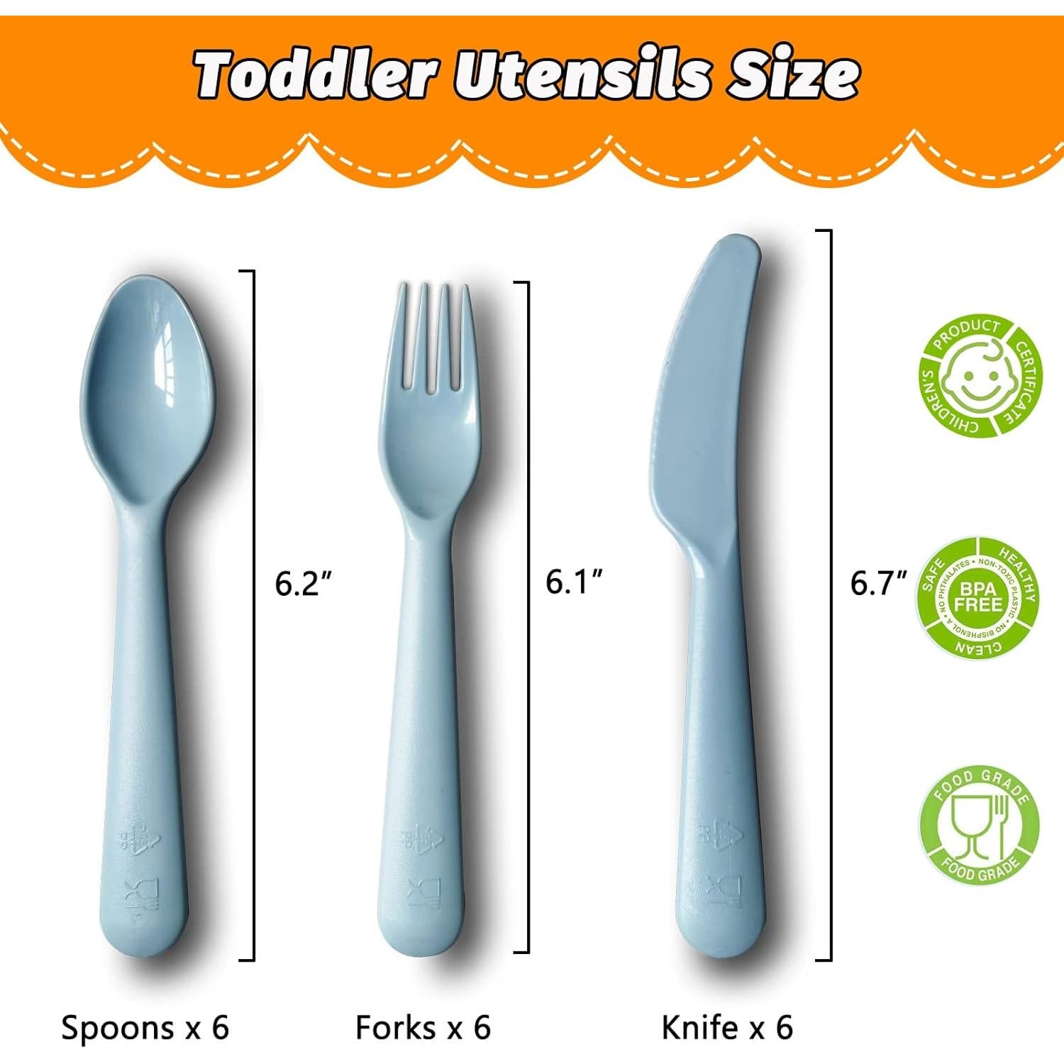 Juego de Utensilios de Plástico YESMOO 18 Piezas Apto Lavavajillas