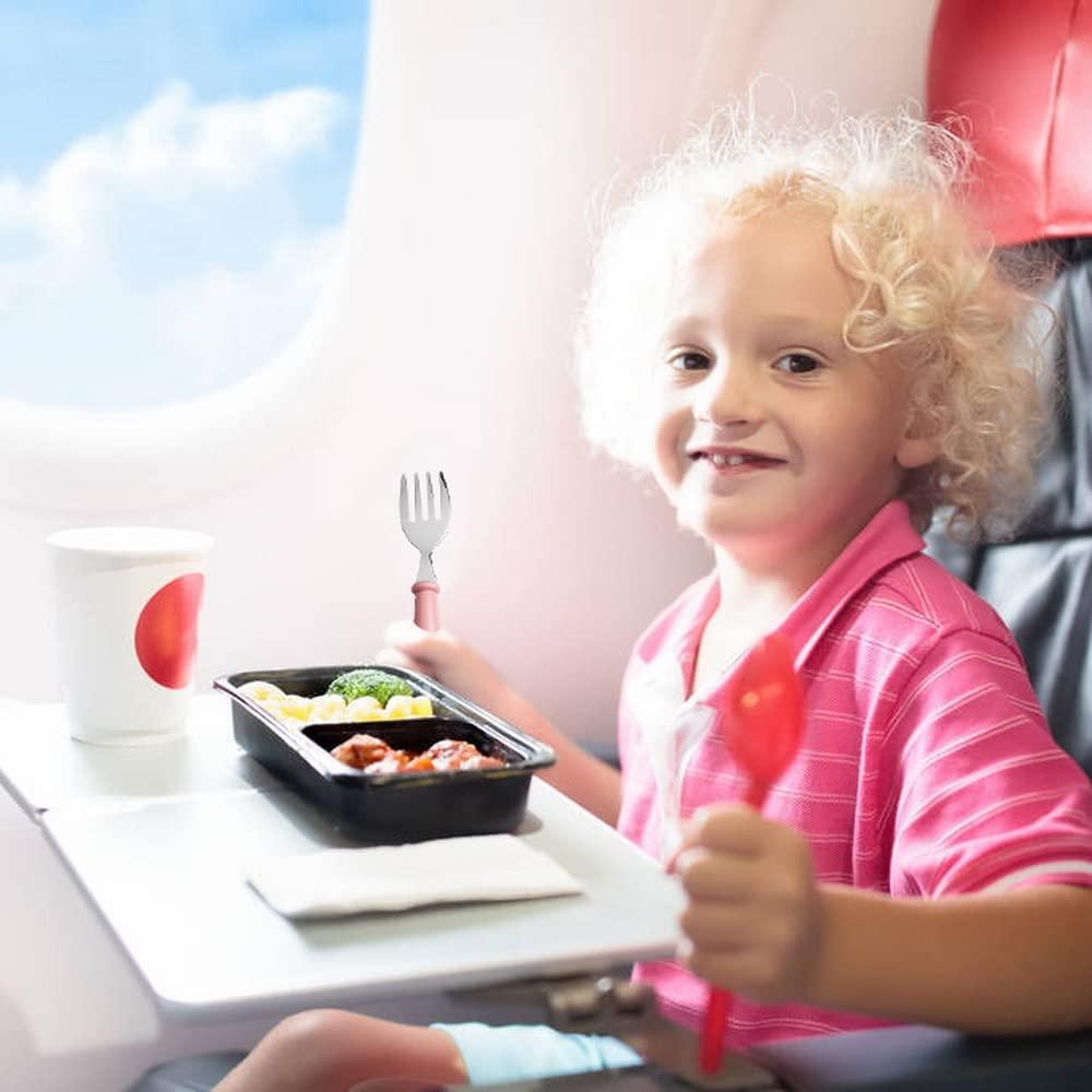 Set de Utensilios para Niños 4 Pcs Acero Inoxidable Pengxiaomei