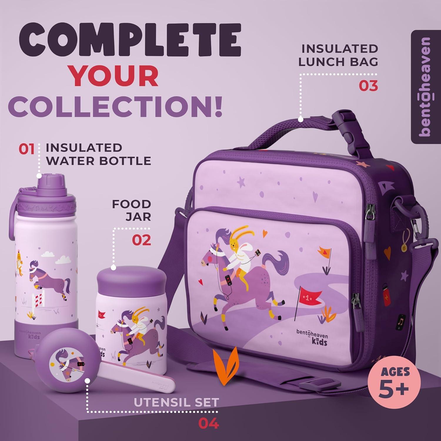 Utensilios de Viaje para Niños Bentoheaven - Acero Inoxidable y Estuche