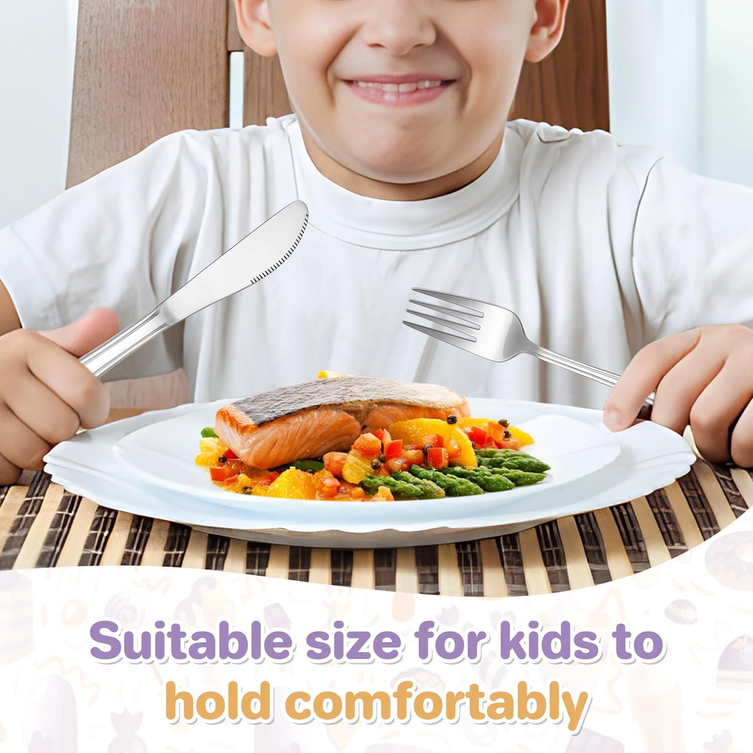 Juego de Cubiertos para Niños HaWare 10 Piezas Acero Inoxidable