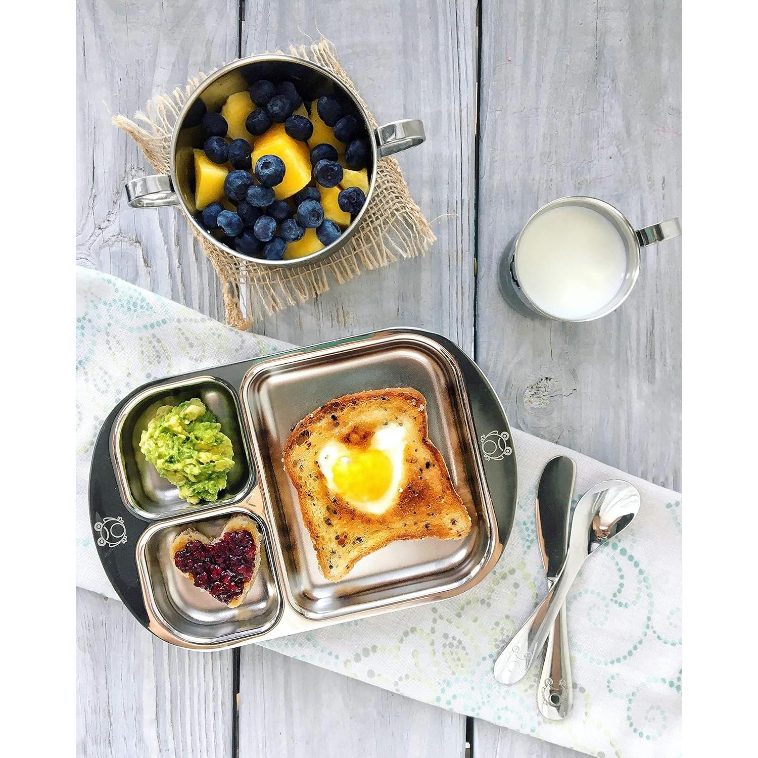 Juego de Utensilios de Acero Inoxidable Kiddobloom 5 Piezas