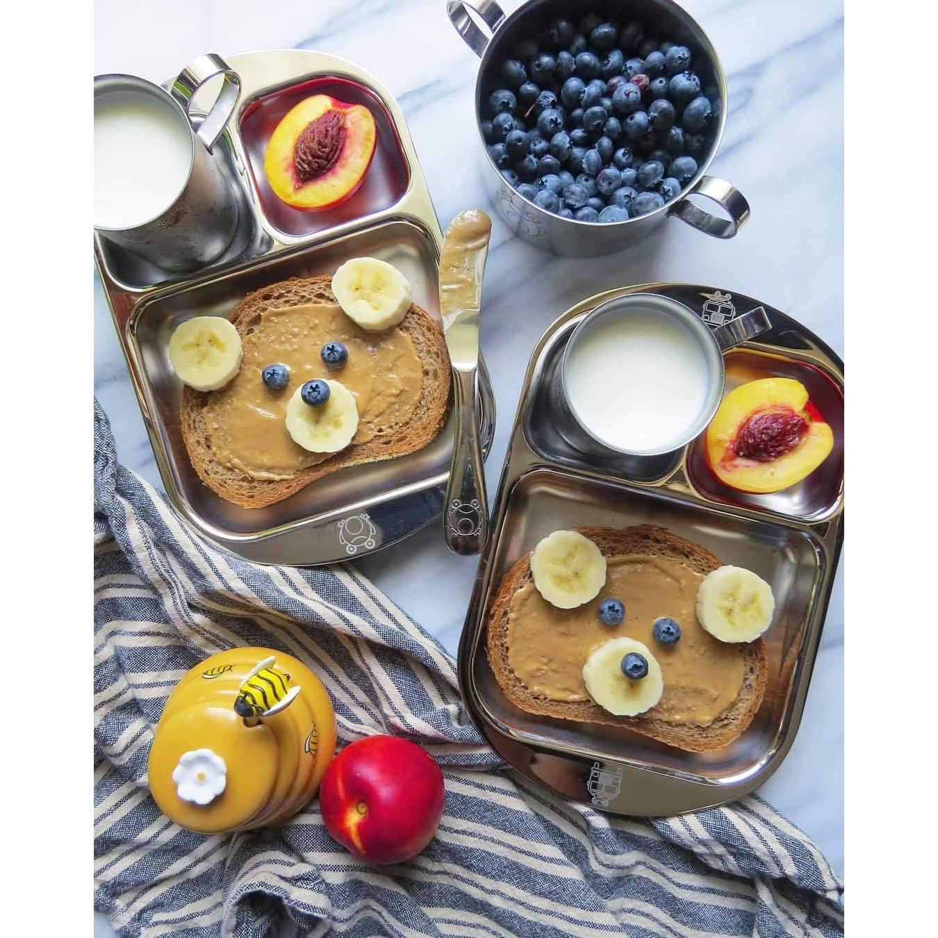 Juego de Utensilios de Acero Inoxidable Kiddobloom 5 Piezas