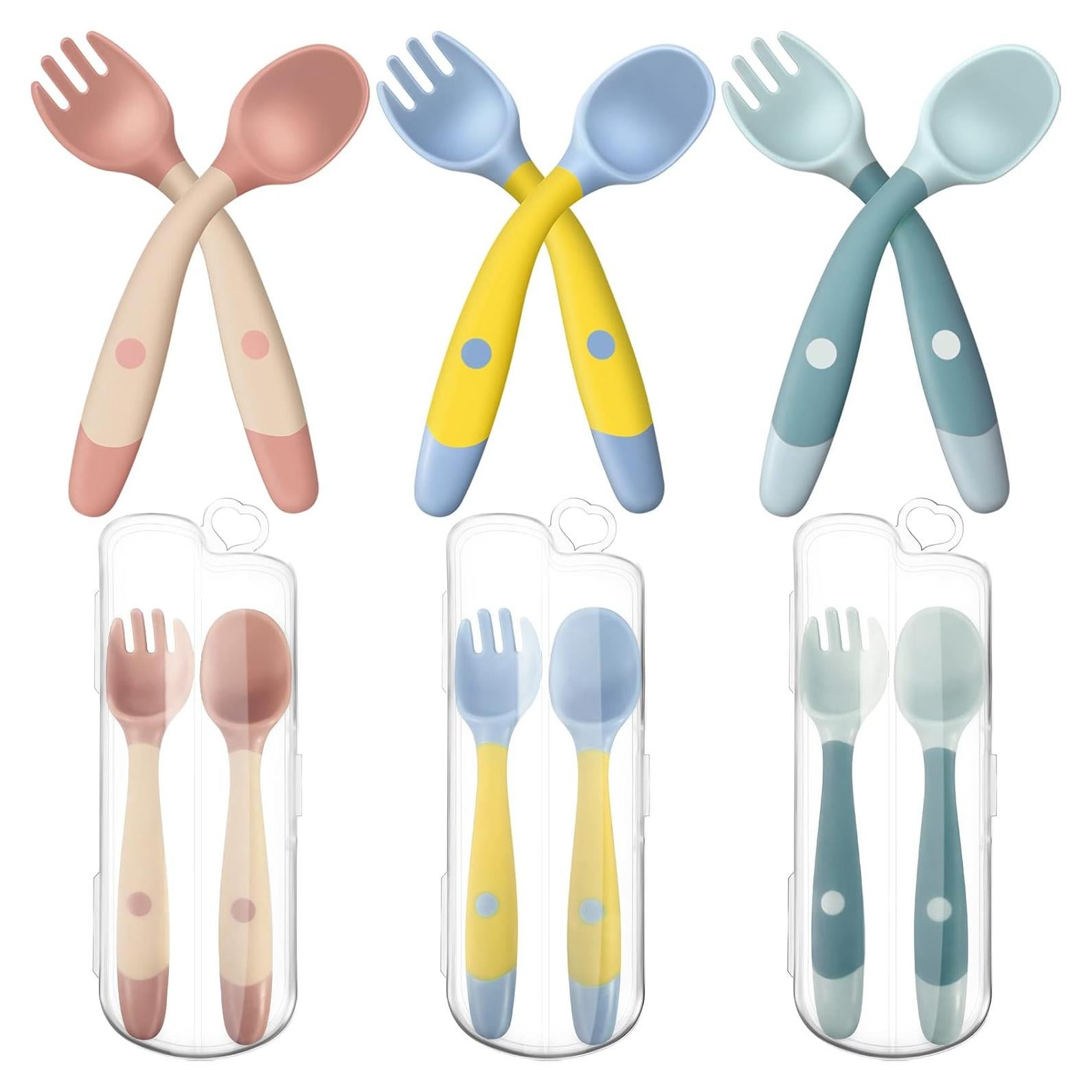 Juego de Utensilios de Silicona para Niños CHENGU - 3 Piezas