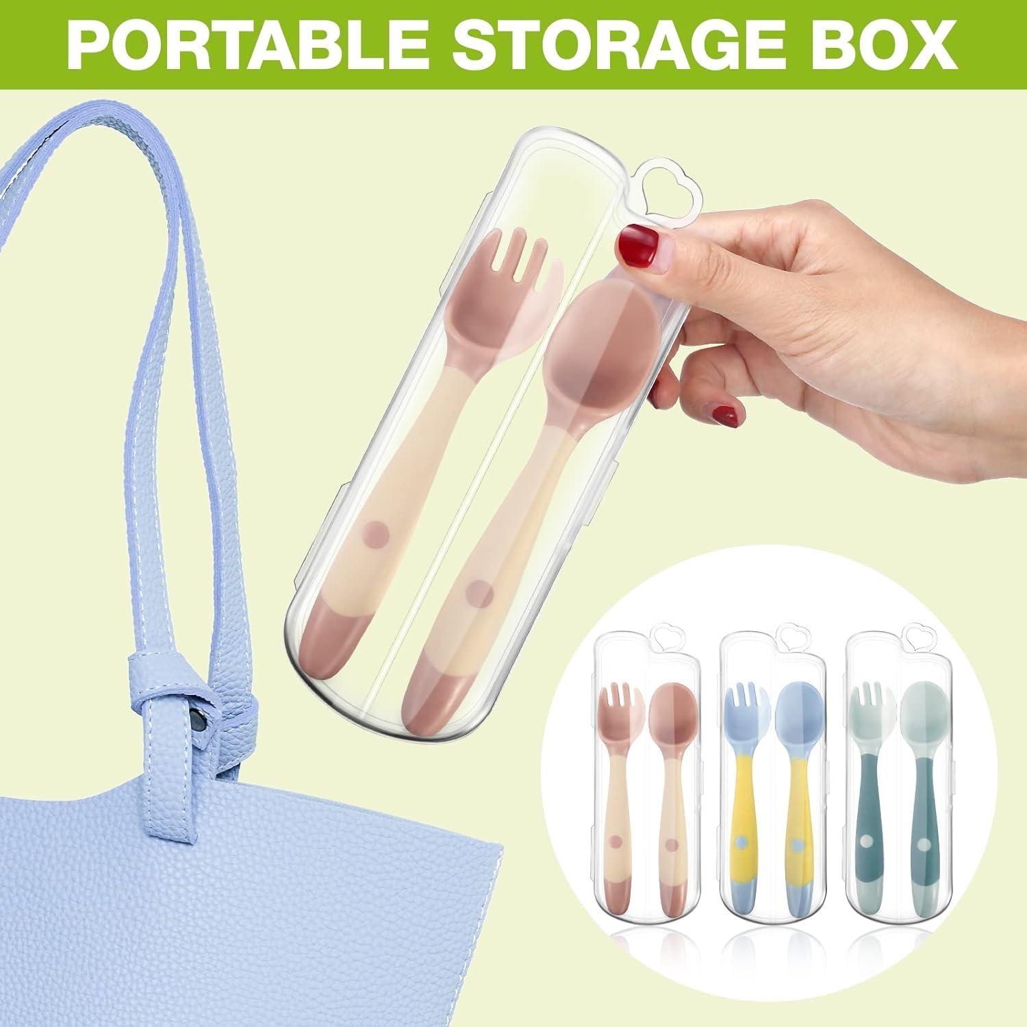 Juego de Utensilios de Silicona para Niños CHENGU - 3 Piezas