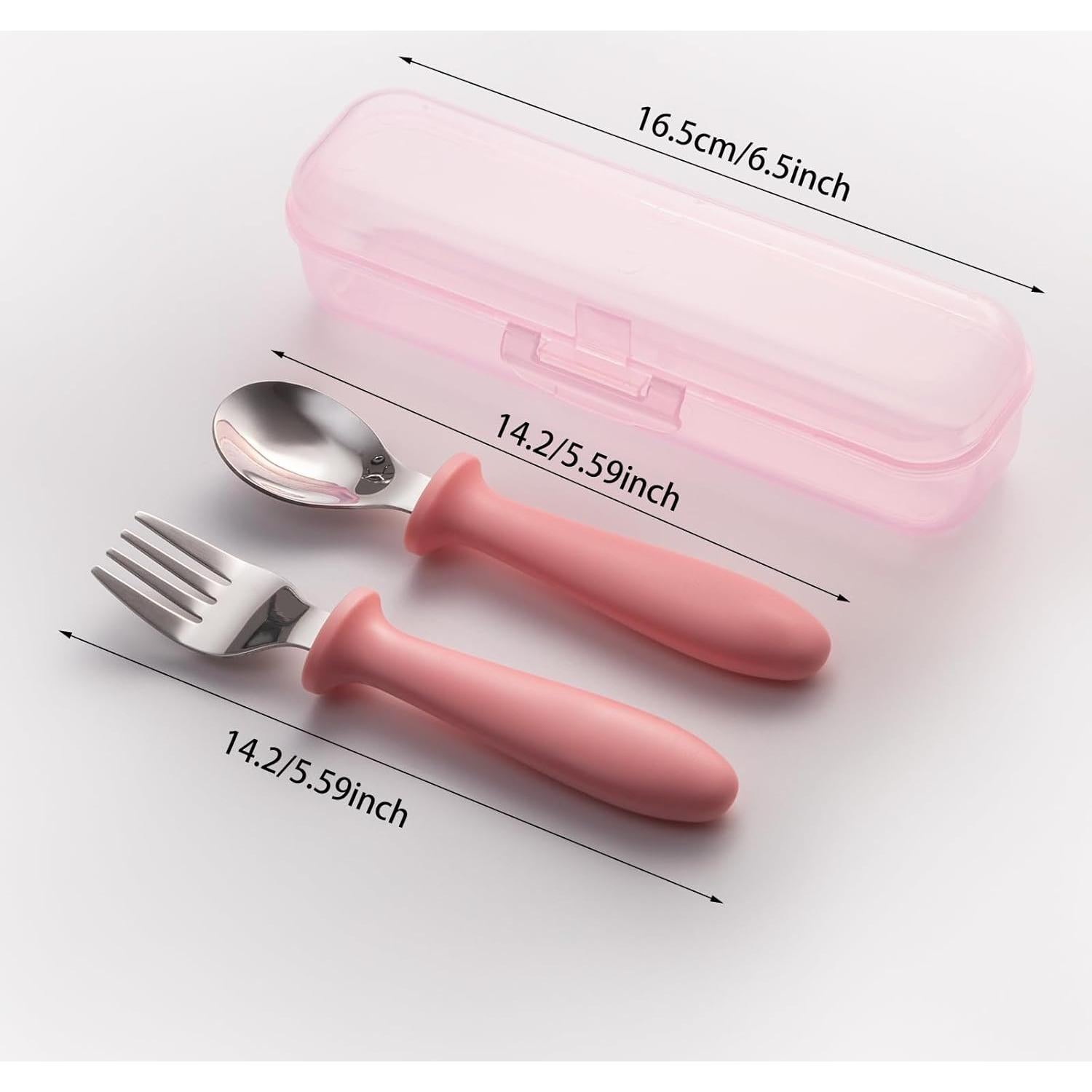 Juego de Utensilios de Acero Inoxidable para Niños Pimoys