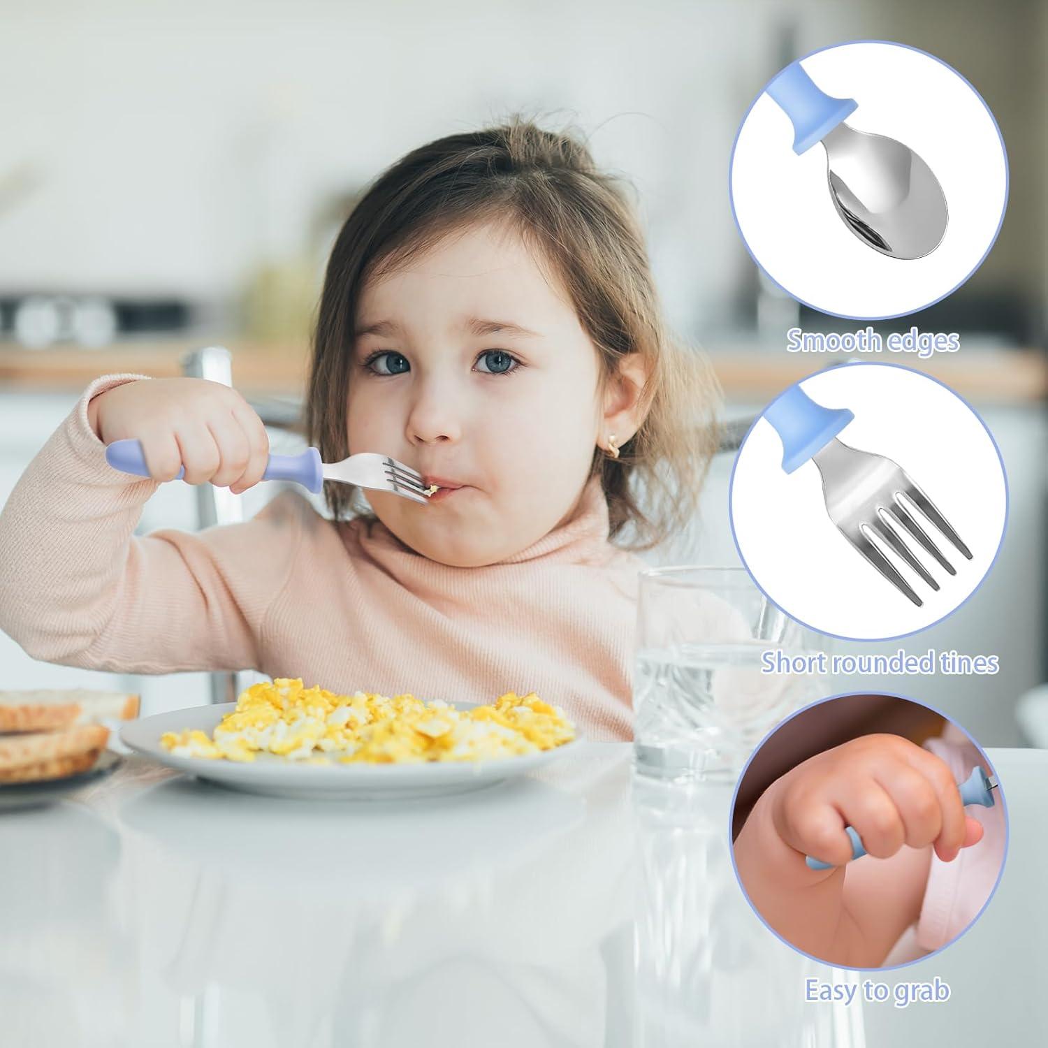 Juego de Utensilios de Acero Inoxidable para Niños Pimoys