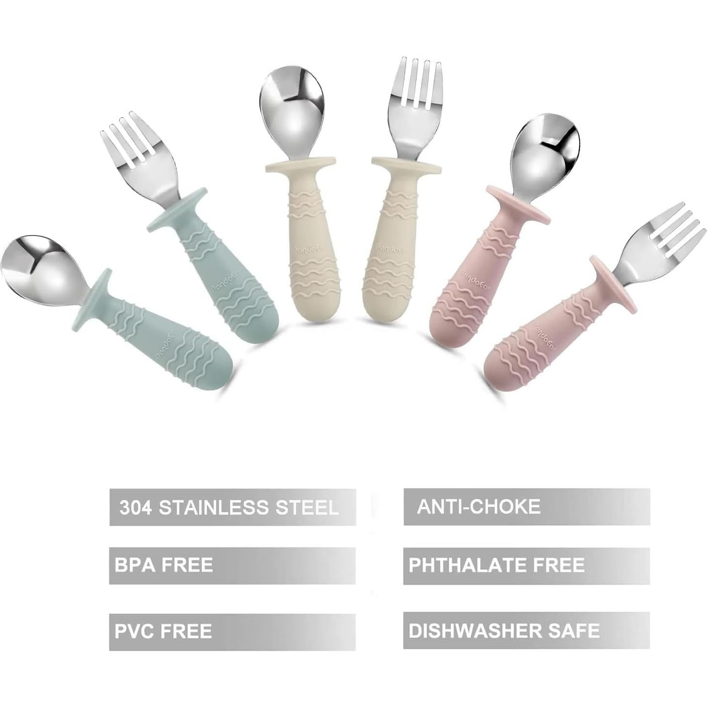 Juego de Utensilios de Acero Inoxidable PandaEar 6 Piezas