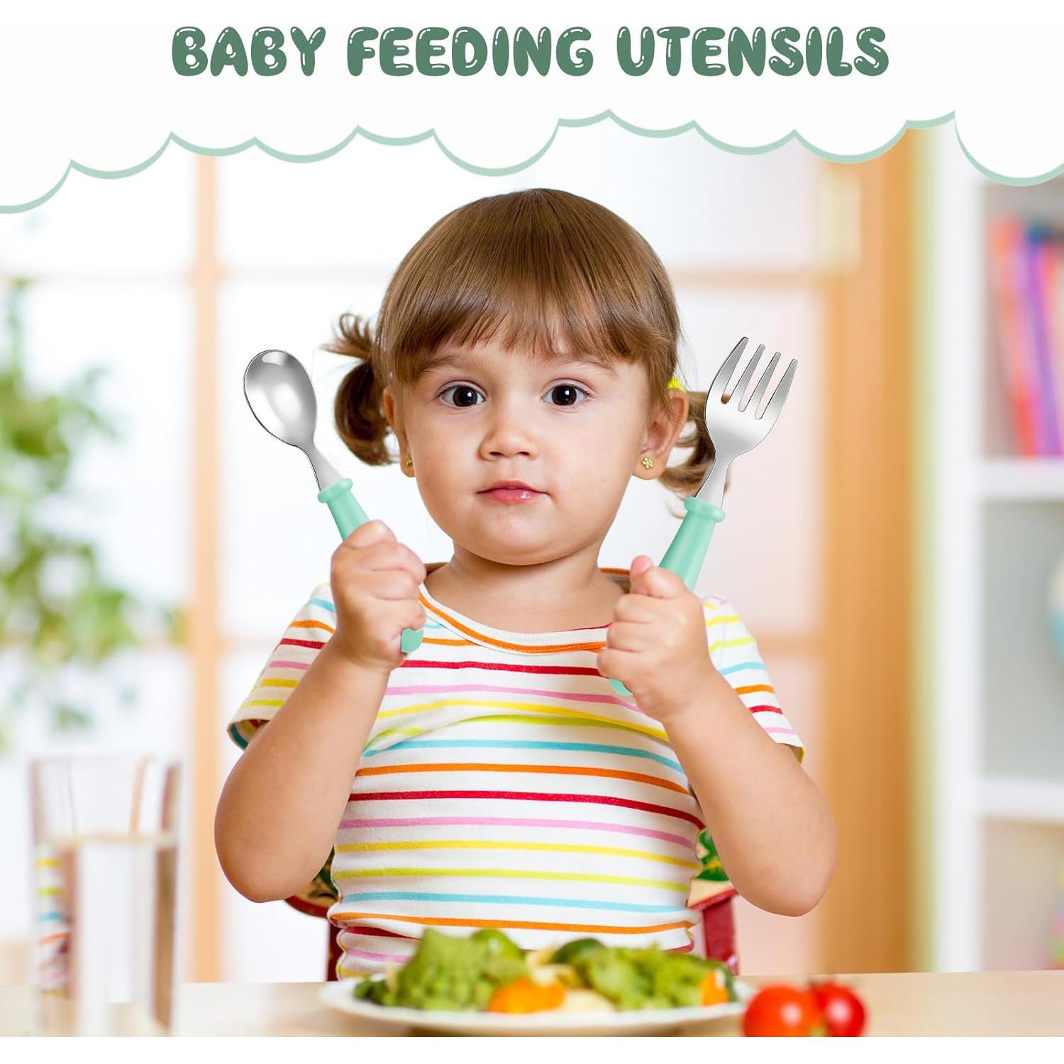 Set de Utensilios para Niños Dandat 48 Piezas Acero Inoxidable