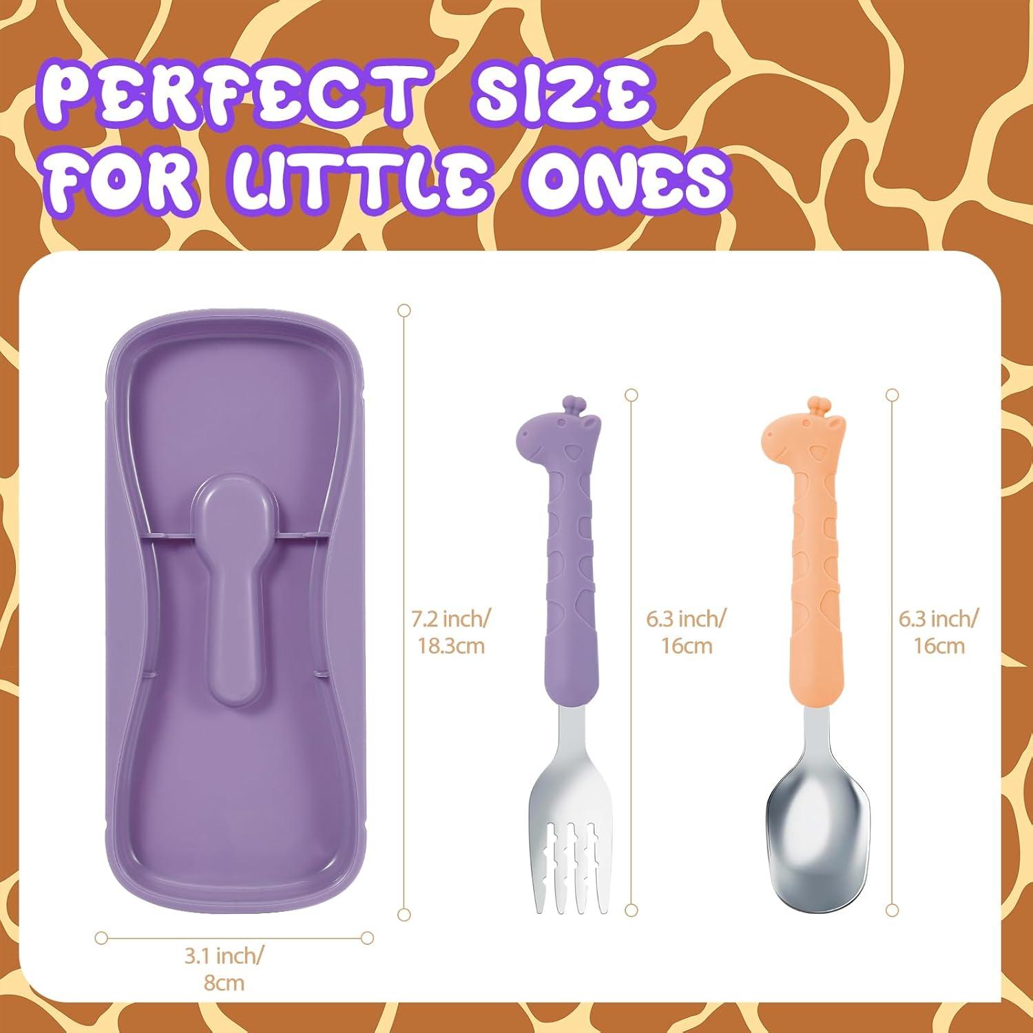 Juego de Utensilios para Niños Lohodo 3 Piezas Acero Inoxidable