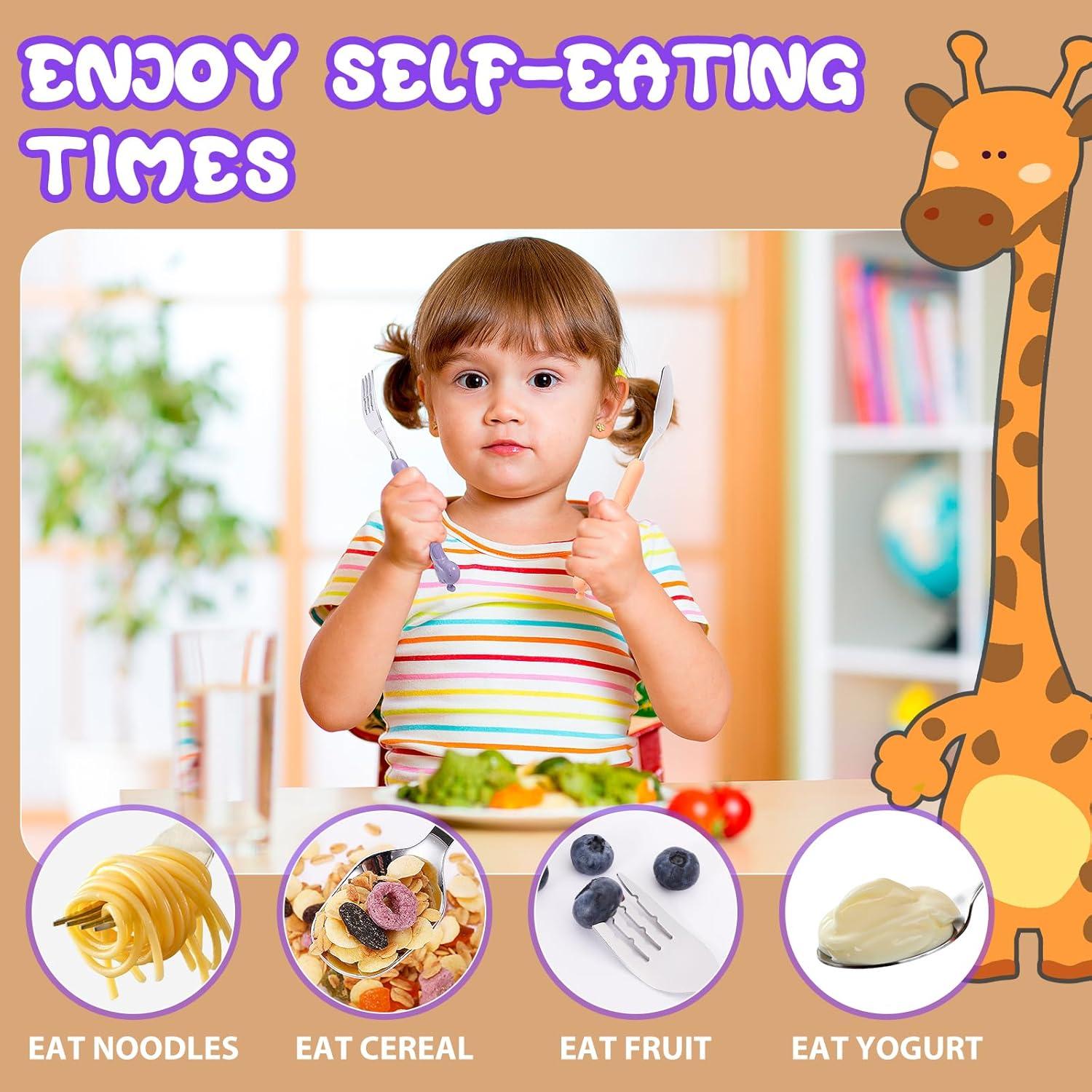 Juego de Utensilios para Niños Lohodo 3 Piezas Acero Inoxidable