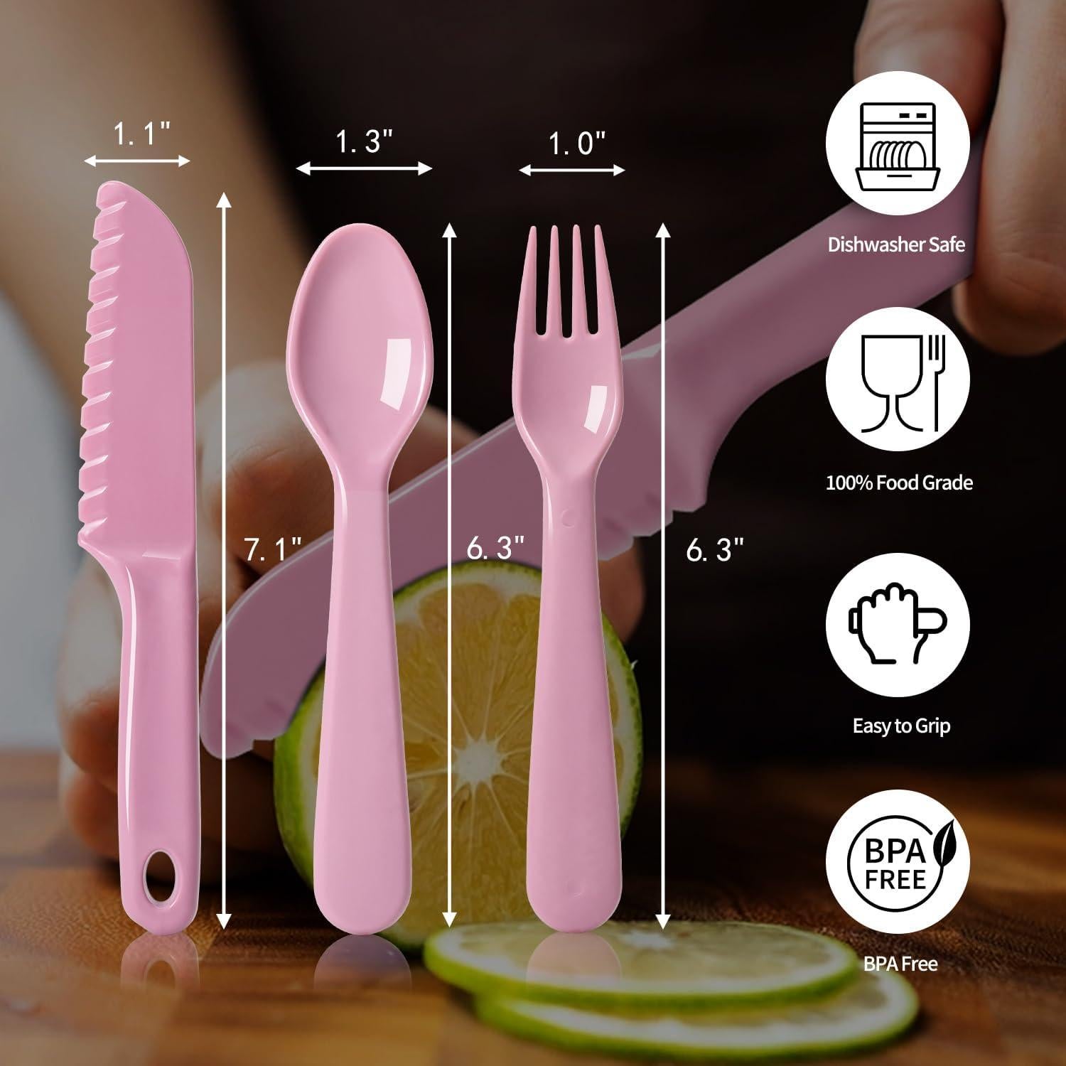 Set de 16 Tenedores de Plástico para Niños ChaLeeMoo