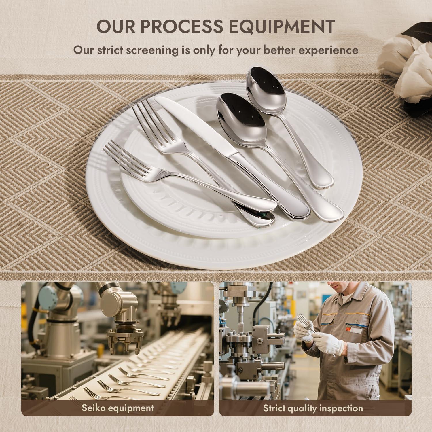 Juego de Cubiertos KINGSTONE 20 Piezas Acero Inoxidable 18/10