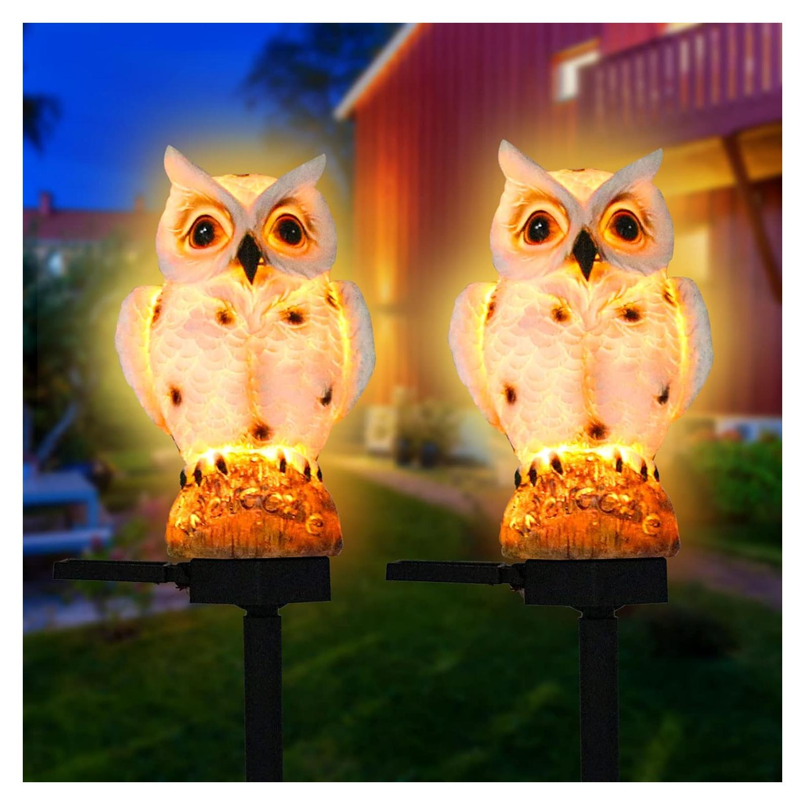 Luces de Jardín Solares SmilingTown LED Blanca Cálida 2 Piezas