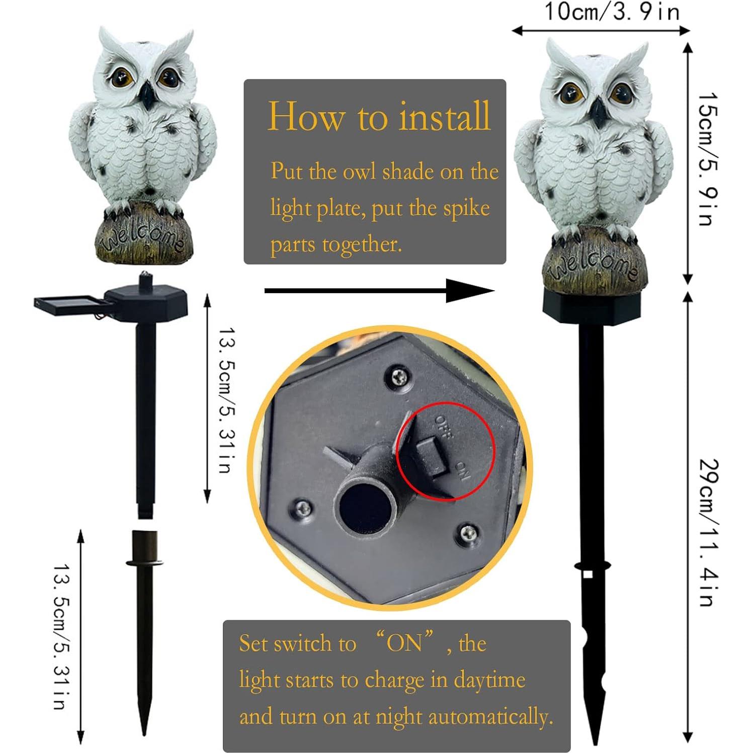 Luces de Jardín Solares SmilingTown LED Blanca Cálida 2 Piezas