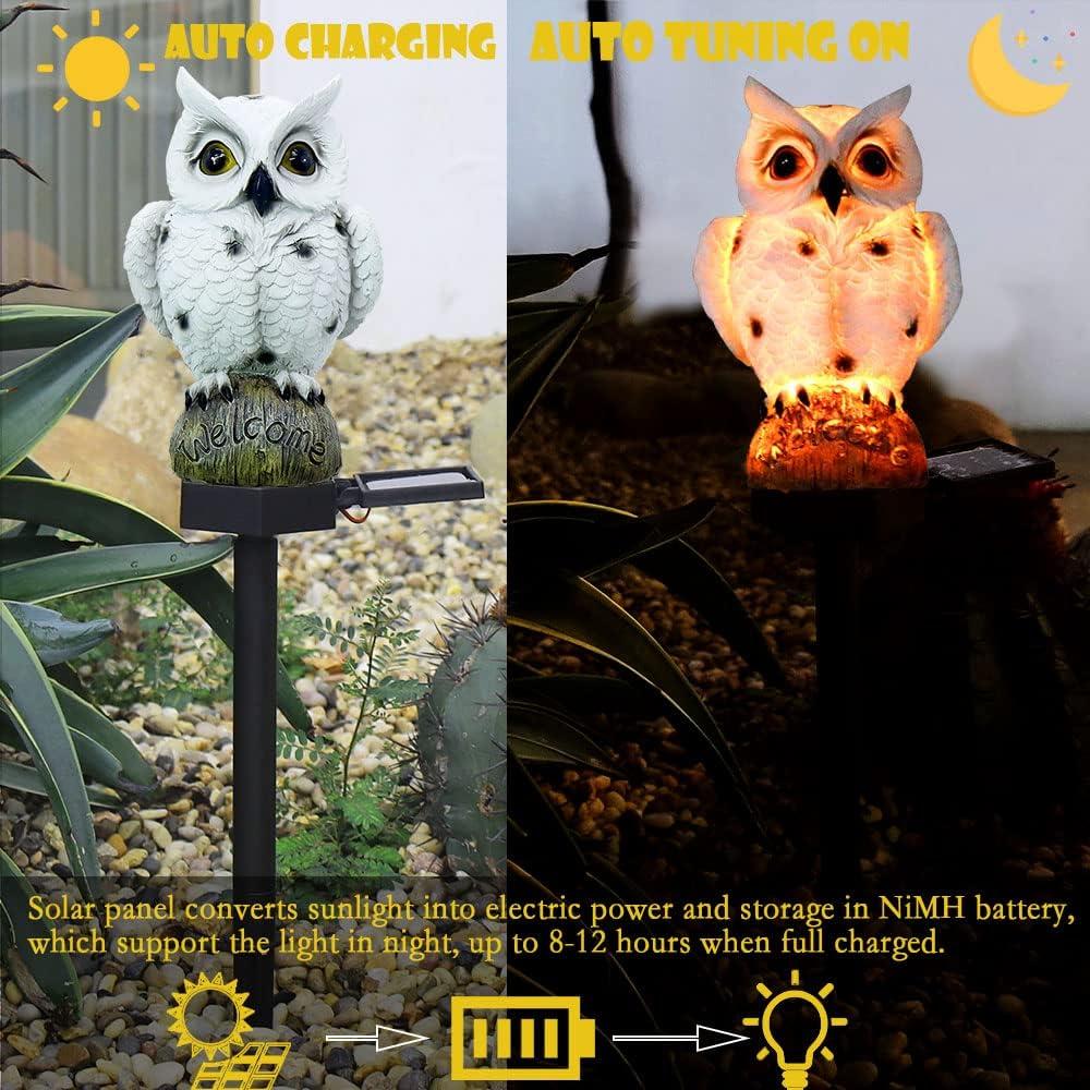 Luces de Jardín Solares SmilingTown LED Blanca Cálida 2 Piezas