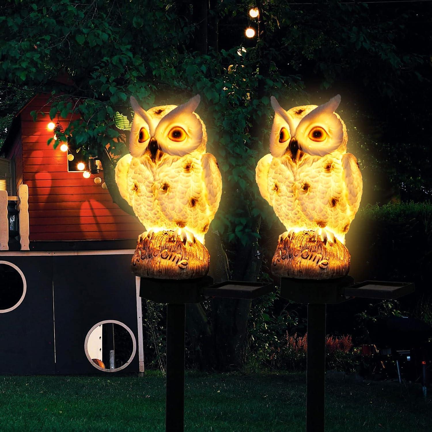 Luces de Jardín Solares SmilingTown LED Blanca Cálida 2 Piezas