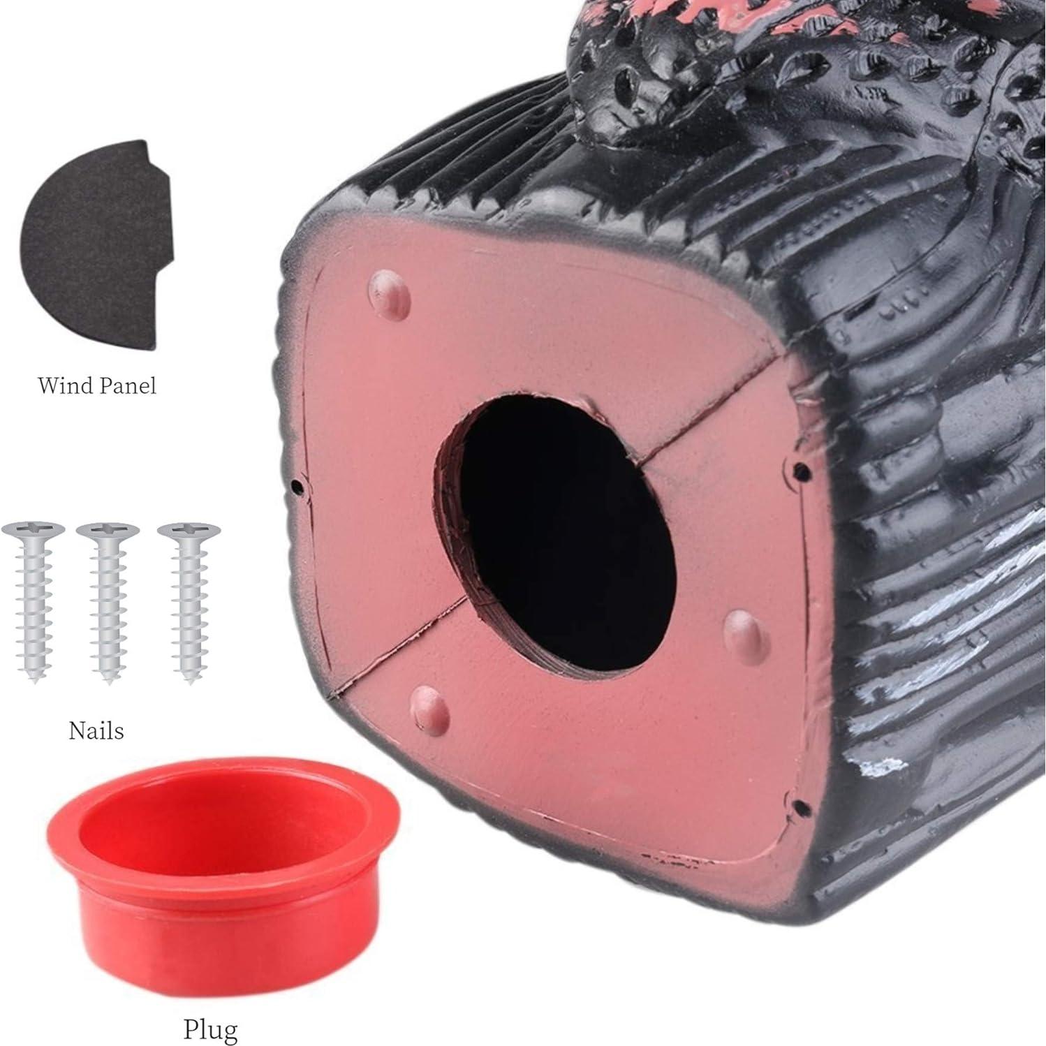 Decoy Búho Hedoc con Cabeza Rotativa para Ahuyentar Aves