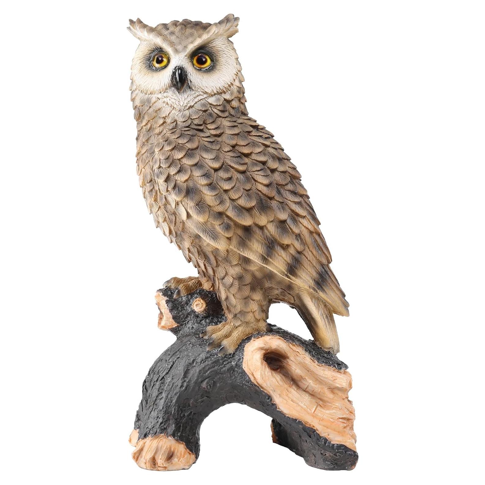 Estatua de Jardín Búho Ovewios 36.3 cm Resina Decorativa