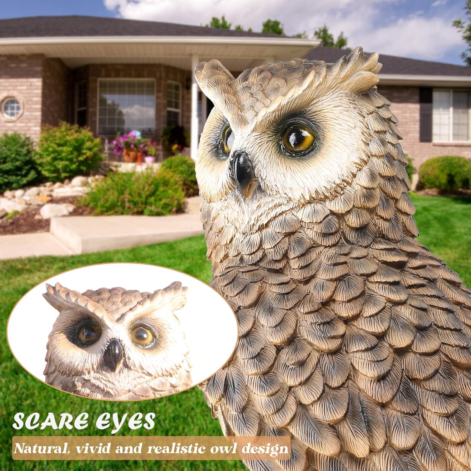 Estatua de Jardín Búho Ovewios 36.3 cm Resina Decorativa