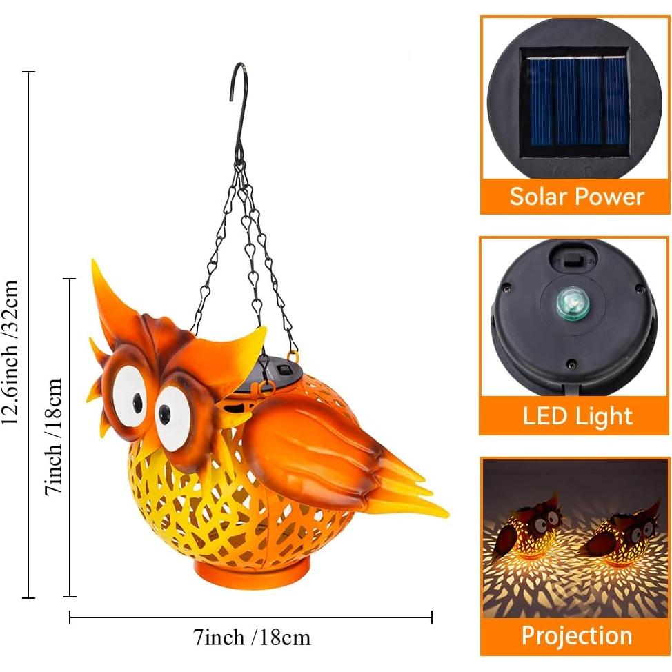 Lámparas Solares Colgantes Starsoul 2 Pack Metal Naranja