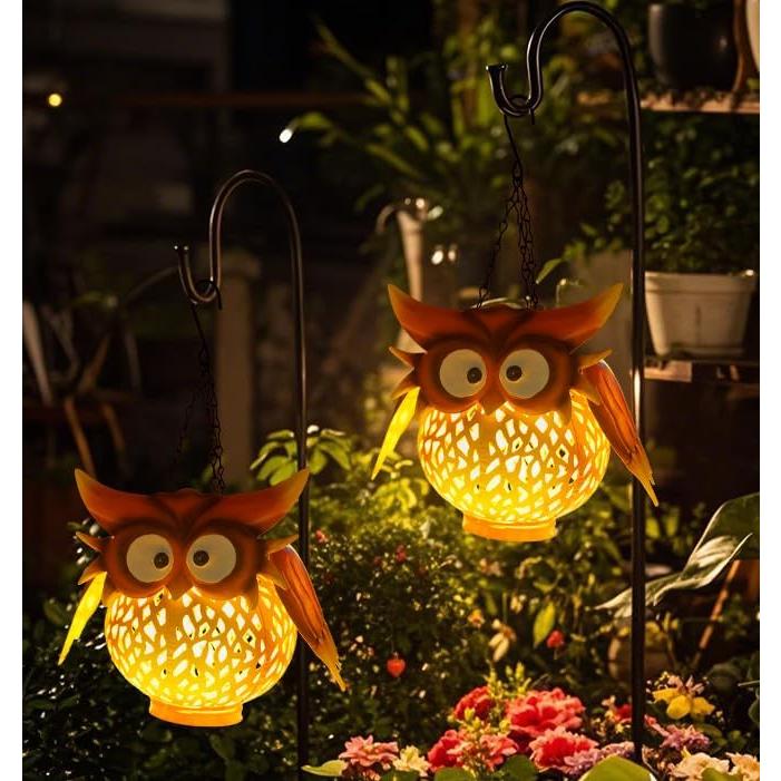 Lámparas Solares Colgantes Starsoul 2 Pack Metal Naranja