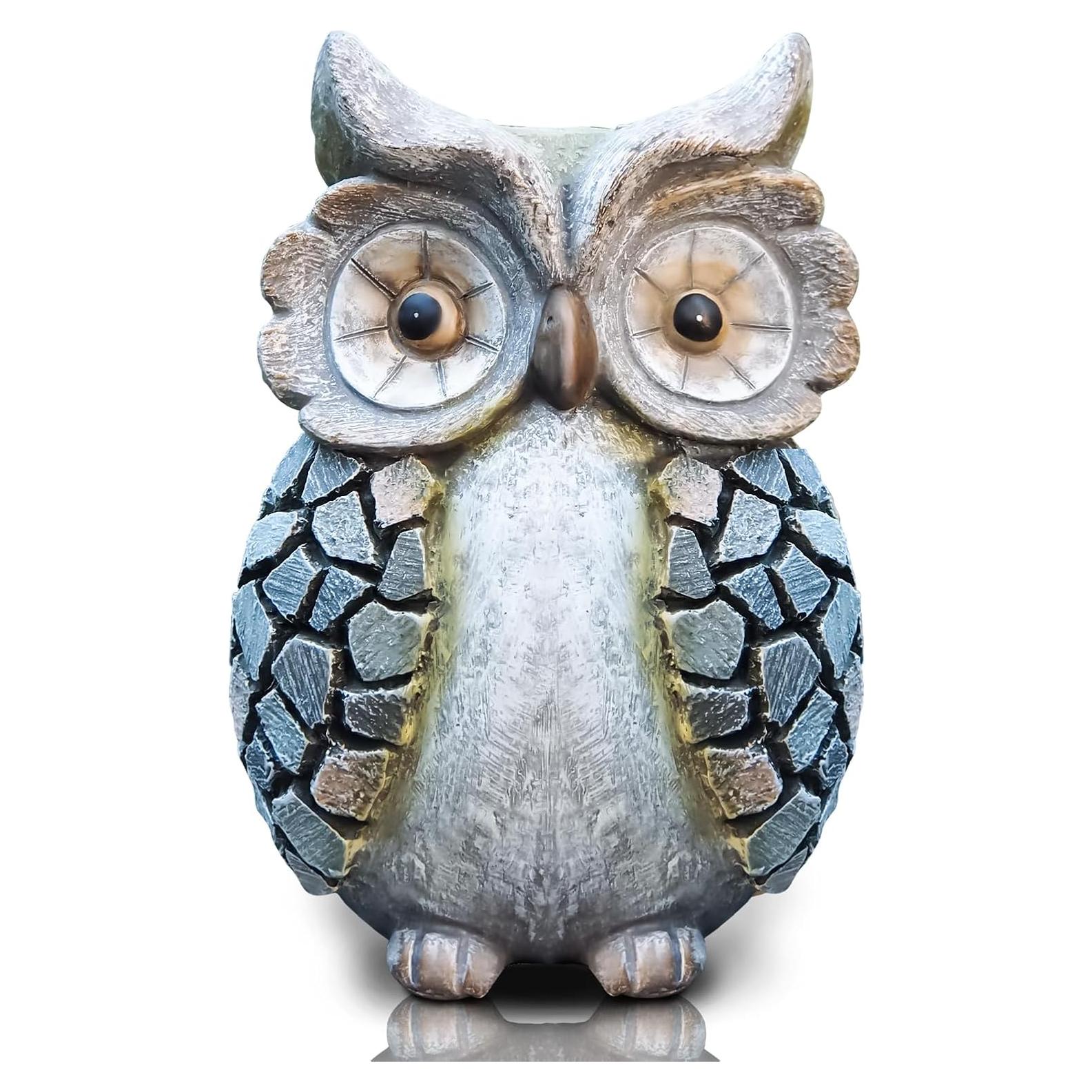 Estatua de Búho Hecha a Mano Kunkeinson - Decoración Artística 15.8 cm