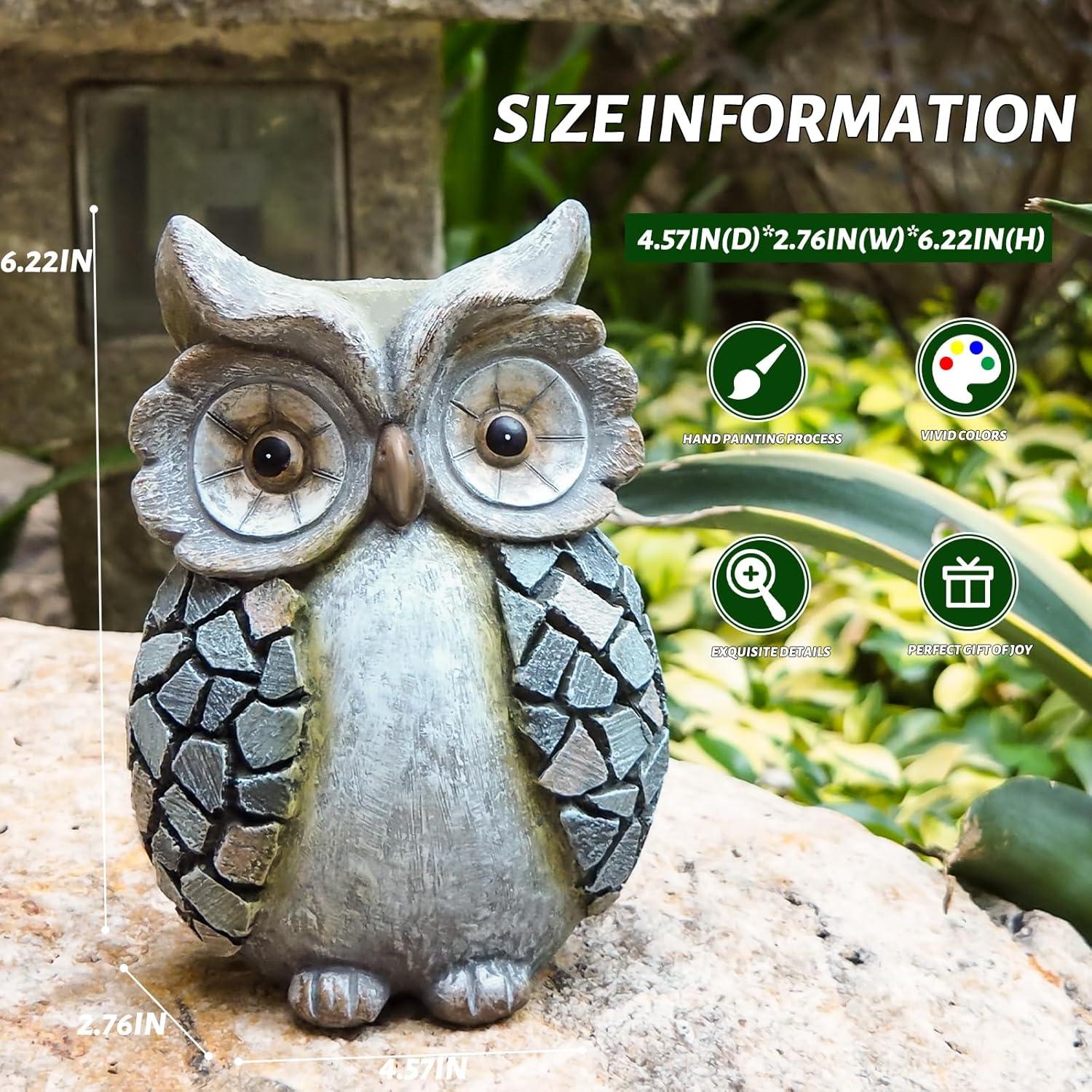 Estatua de Búho Hecha a Mano Kunkeinson - Decoración Artística 15.8 cm