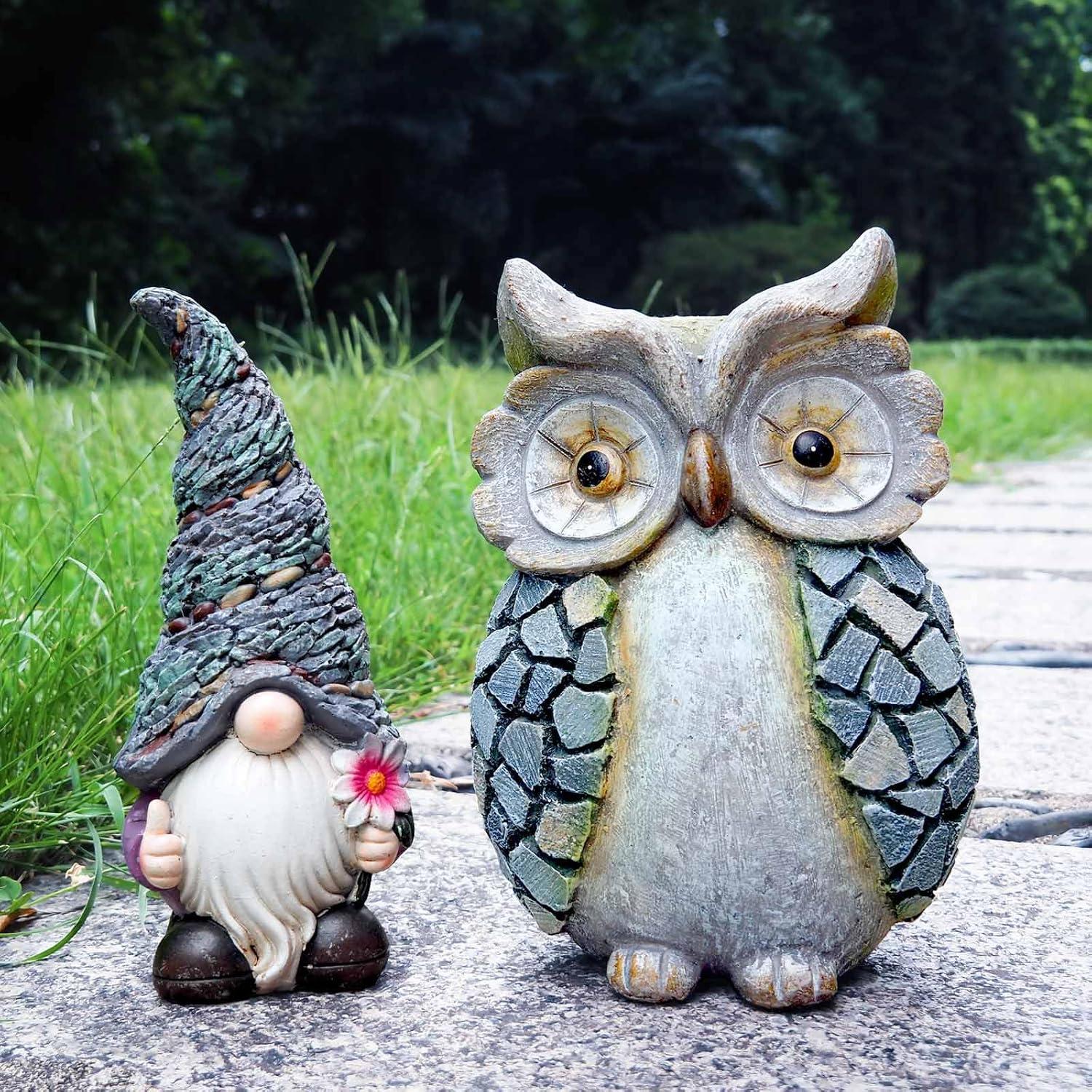 Estatua de Búho Hecha a Mano Kunkeinson - Decoración Artística 15.8 cm