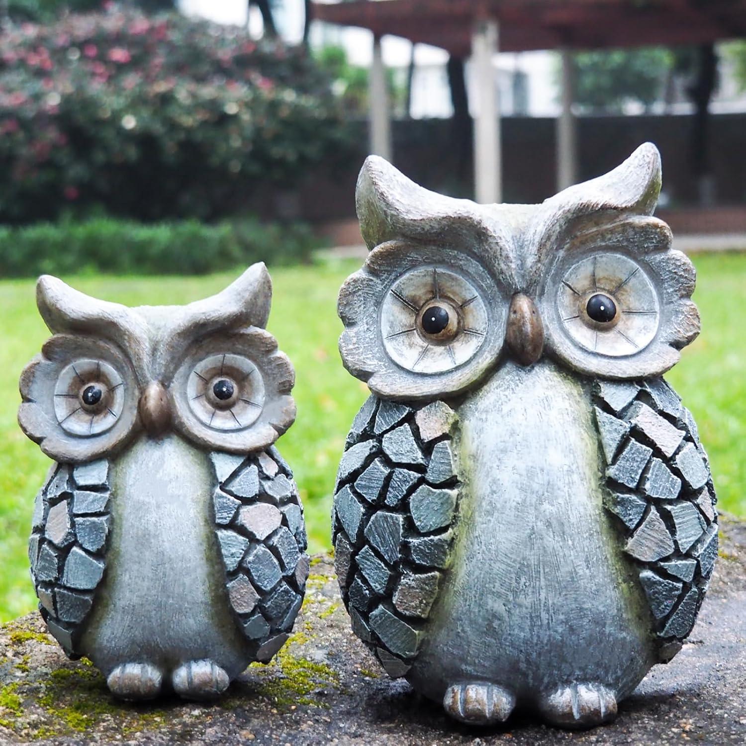 Estatua de Búho Hecha a Mano Kunkeinson - Decoración Artística 15.8 cm