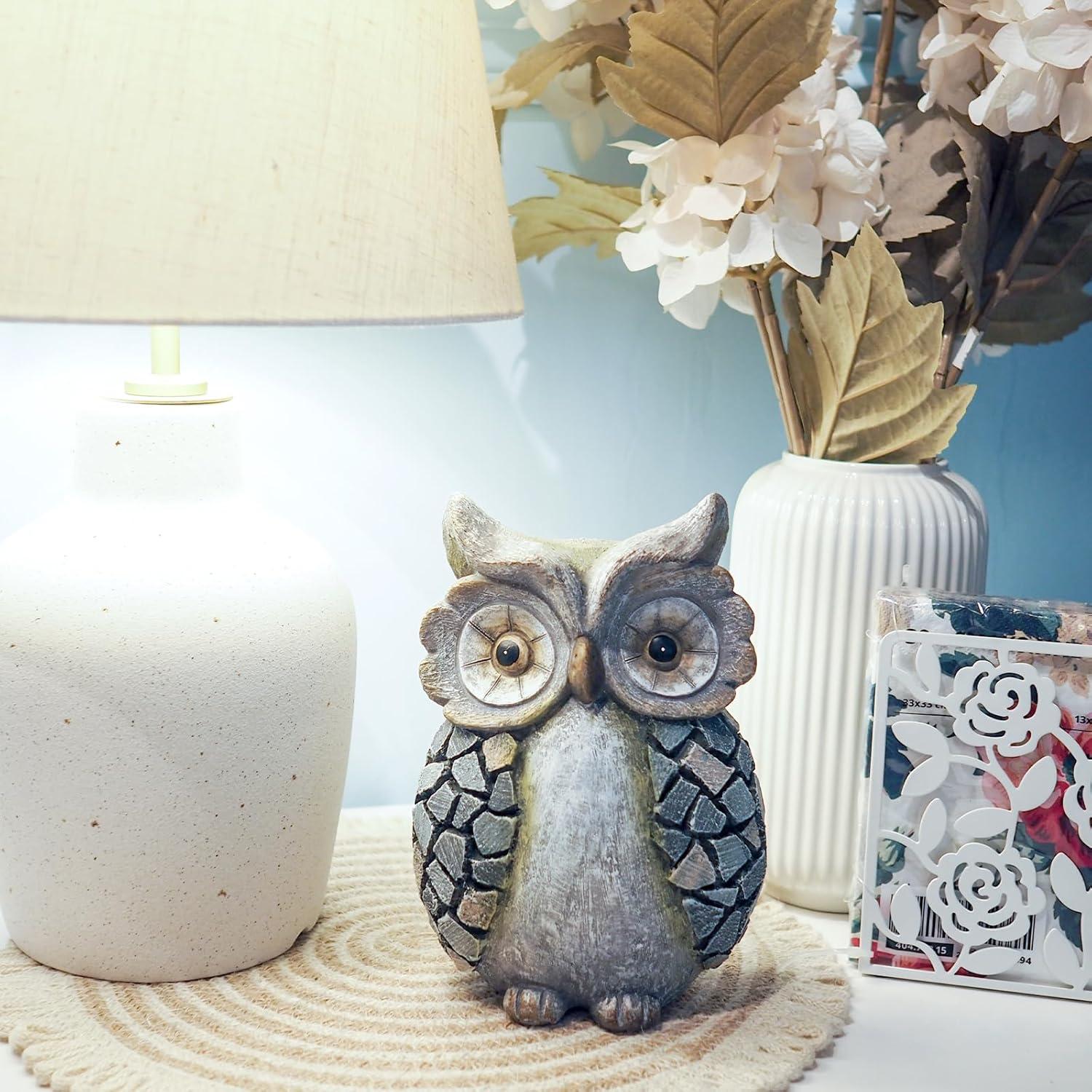 Estatua de Búho Hecha a Mano Kunkeinson - Decoración Artística 15.8 cm