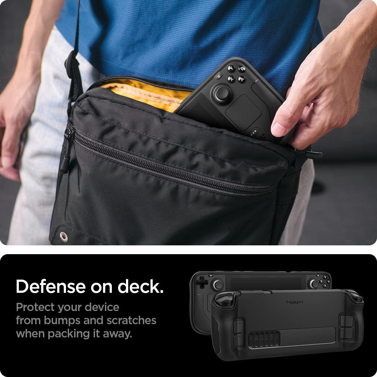 Funda Spigen Rugged Armor para Steam Deck LCD y OLED - Negro