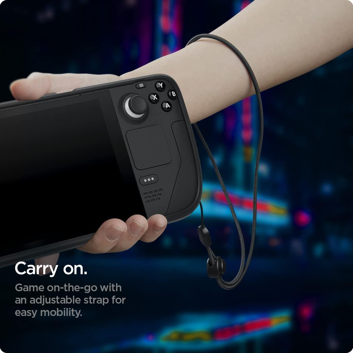 Funda Spigen Rugged Armor para Steam Deck LCD y OLED - Negro