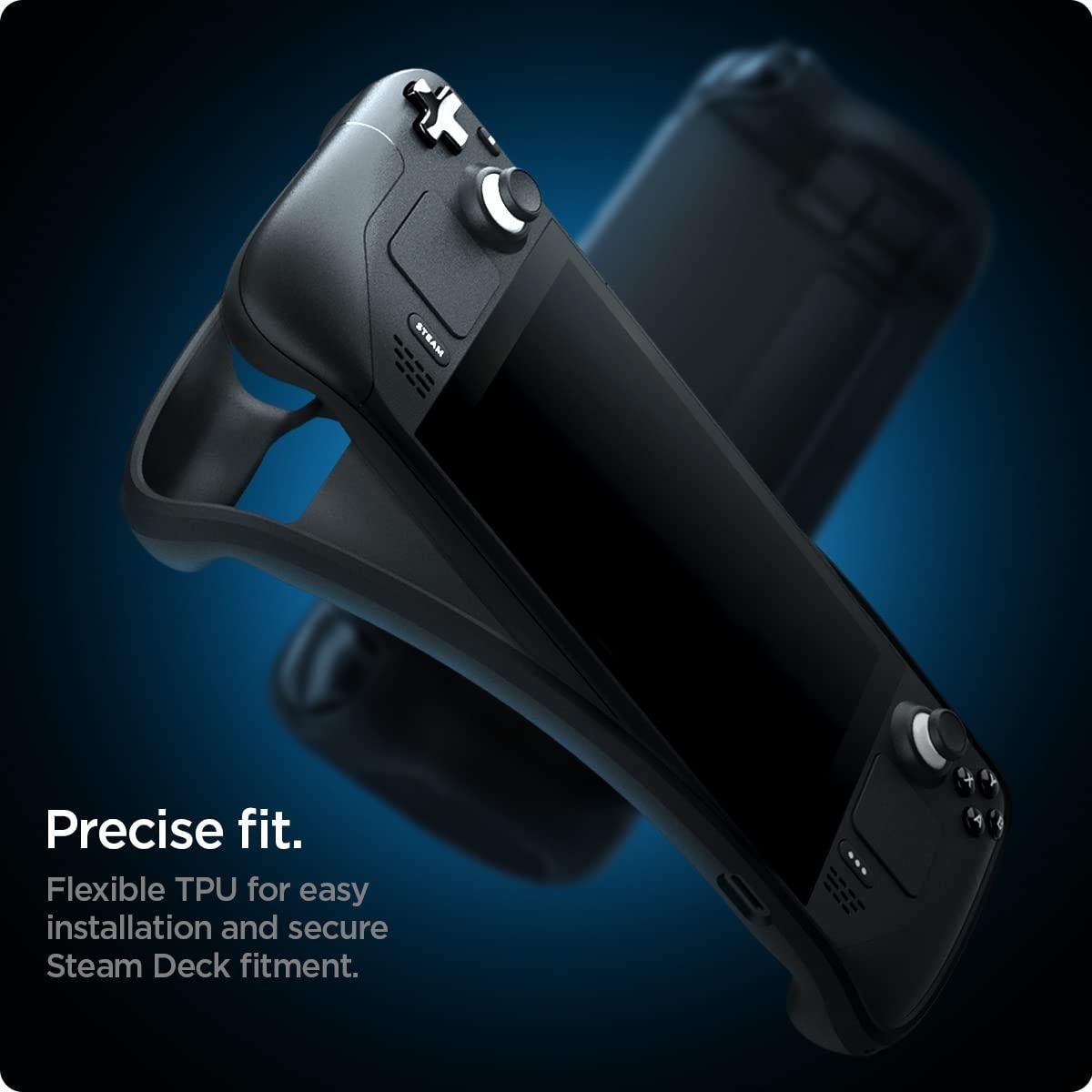 Funda Spigen Rugged Armor para Steam Deck LCD y OLED - Negro