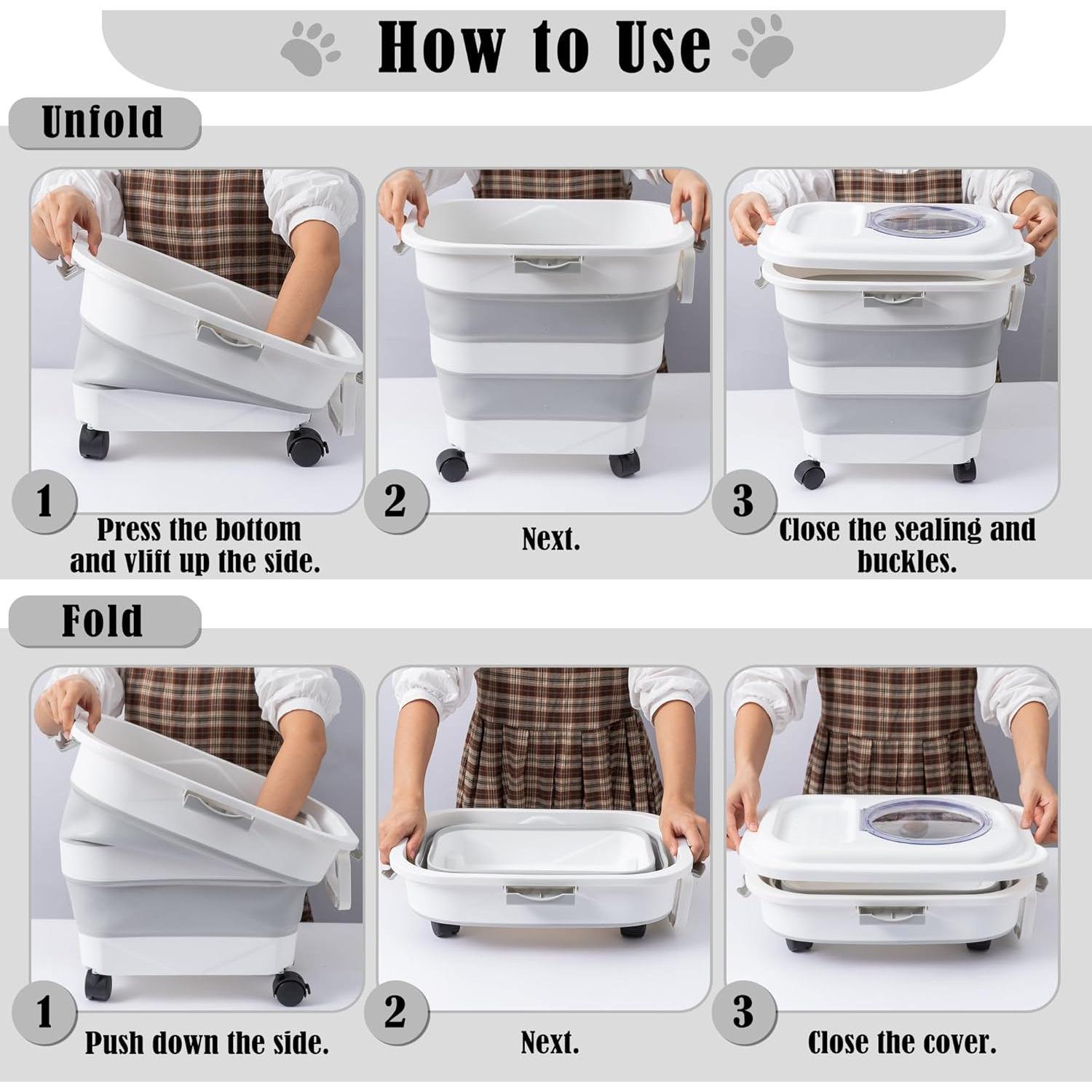 Contenedor de Almacenamiento de Comida MALLMALL6 1.65kg Plegable