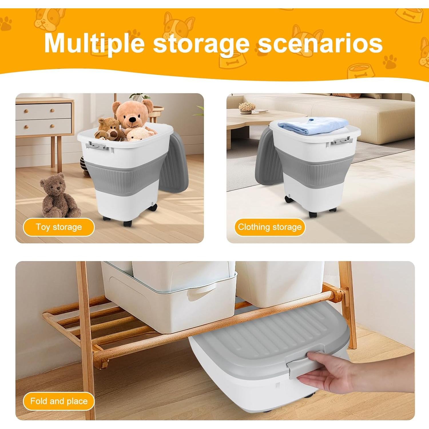 Contenedor de Almacenamiento de Comida para Perros NXIZOLI 35 L