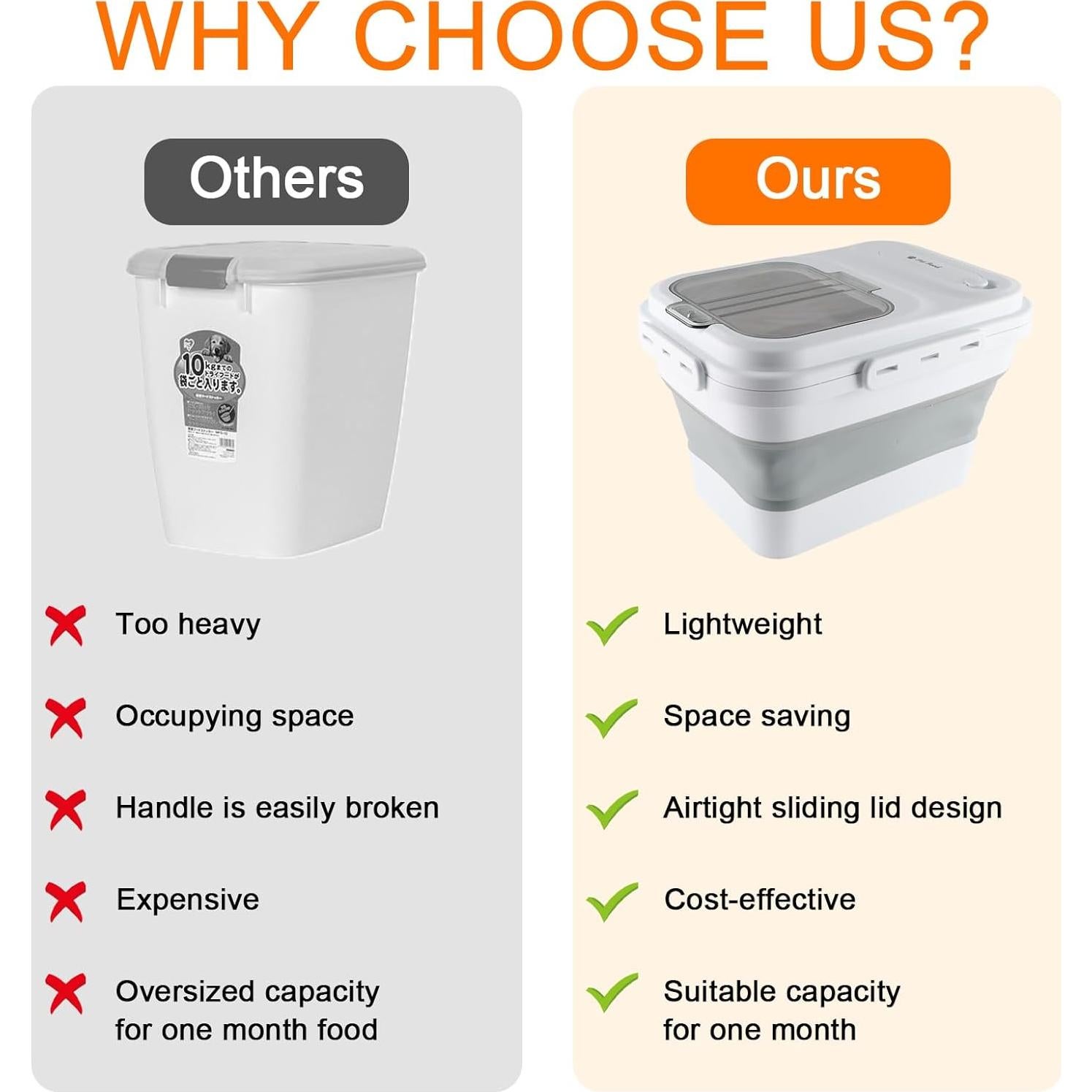 Contenedor de Almacenamiento de Comida para Perros Geyecete 9.1 kg