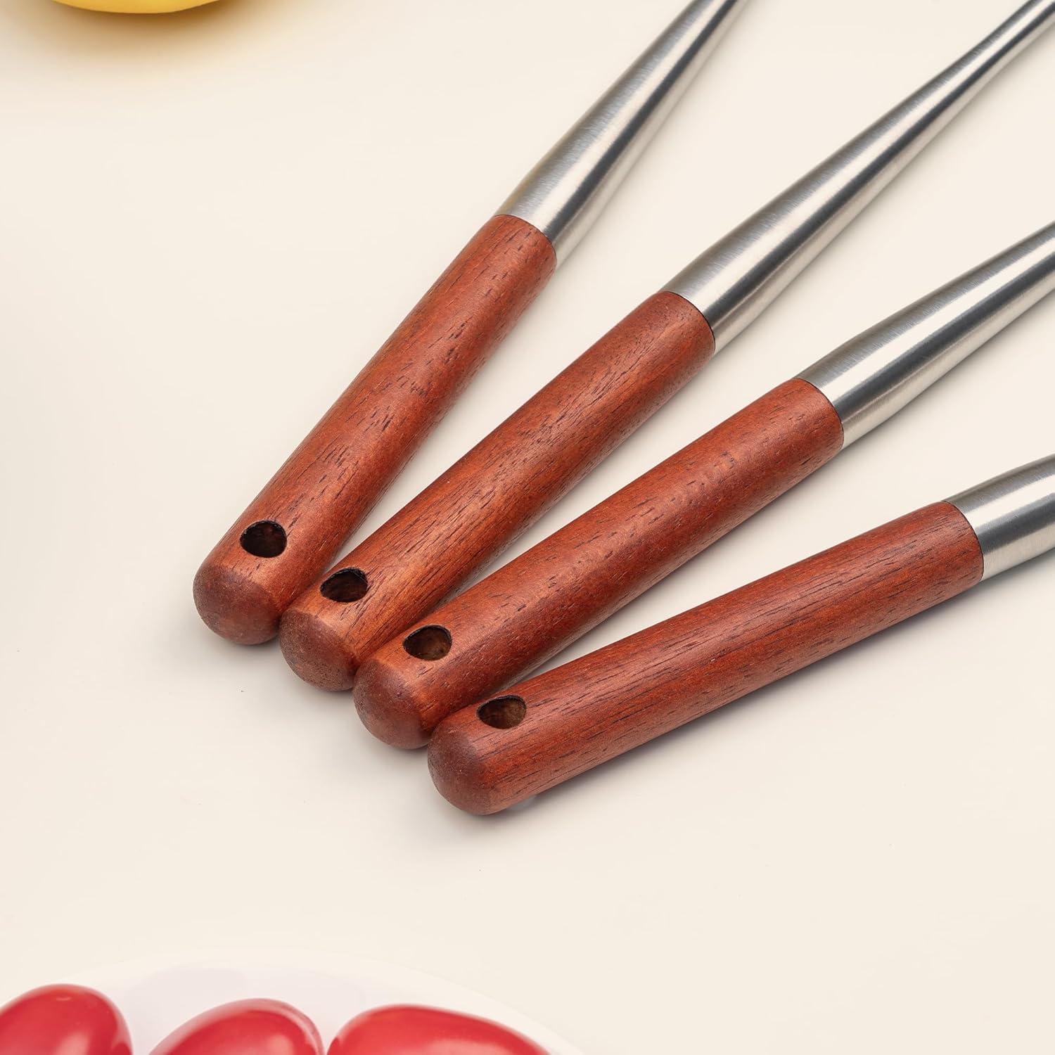 Juego de Utensilios de Cocina FJNATINH 3 Piezas Silicona Acero Inoxidable