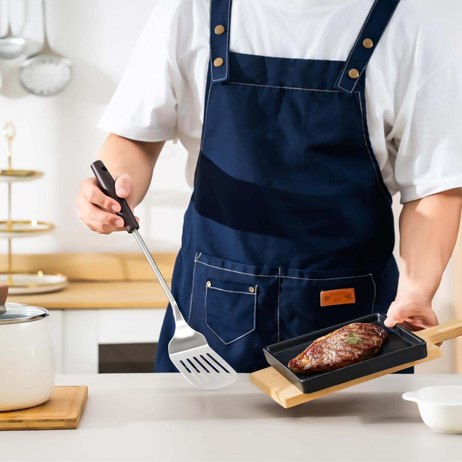 Juego de Utensilios de Cocina FJNATINH 6 PZS Acero Inoxidable