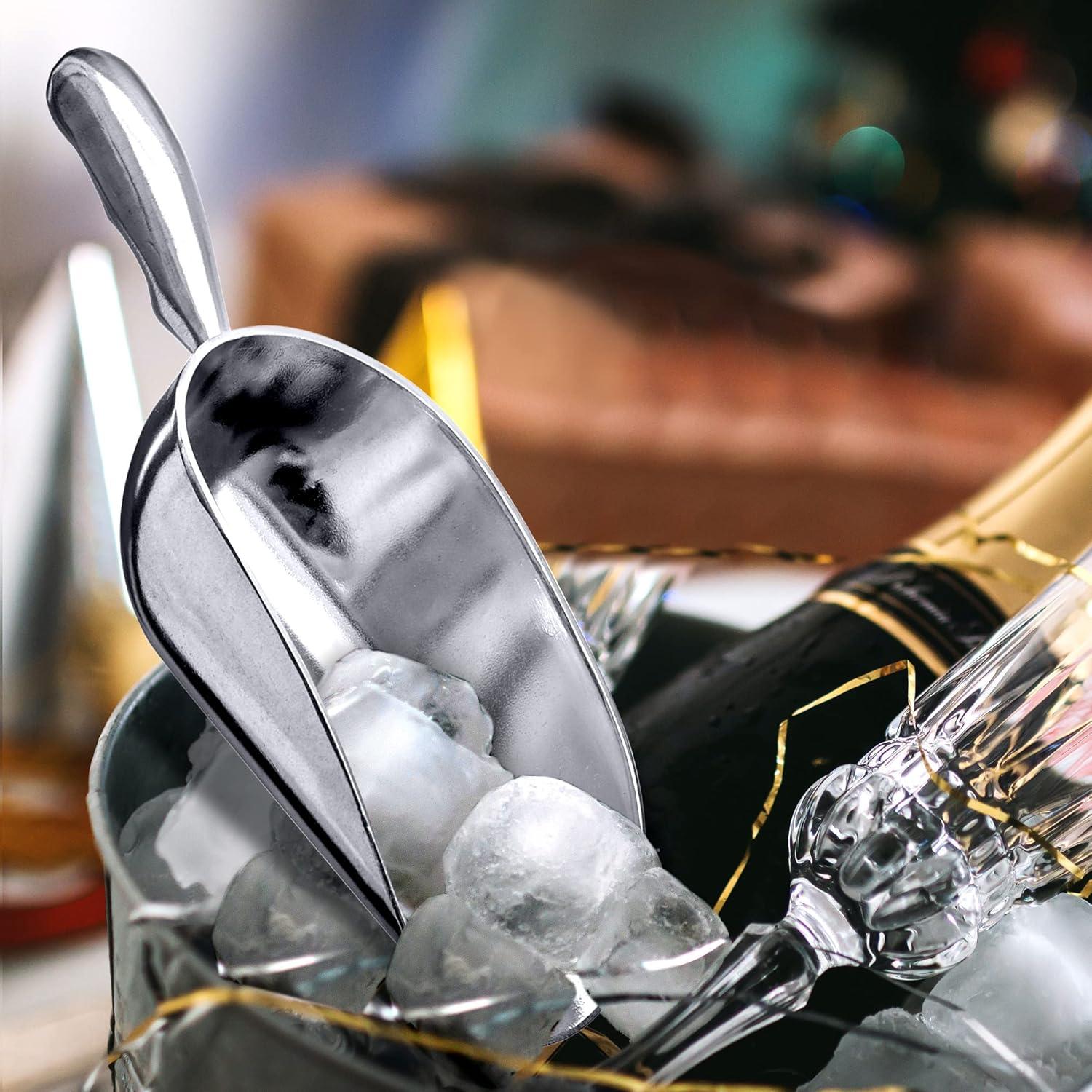 Cucharas de Hielo de Aluminio Increíble Abby - 340g, Juego de 2