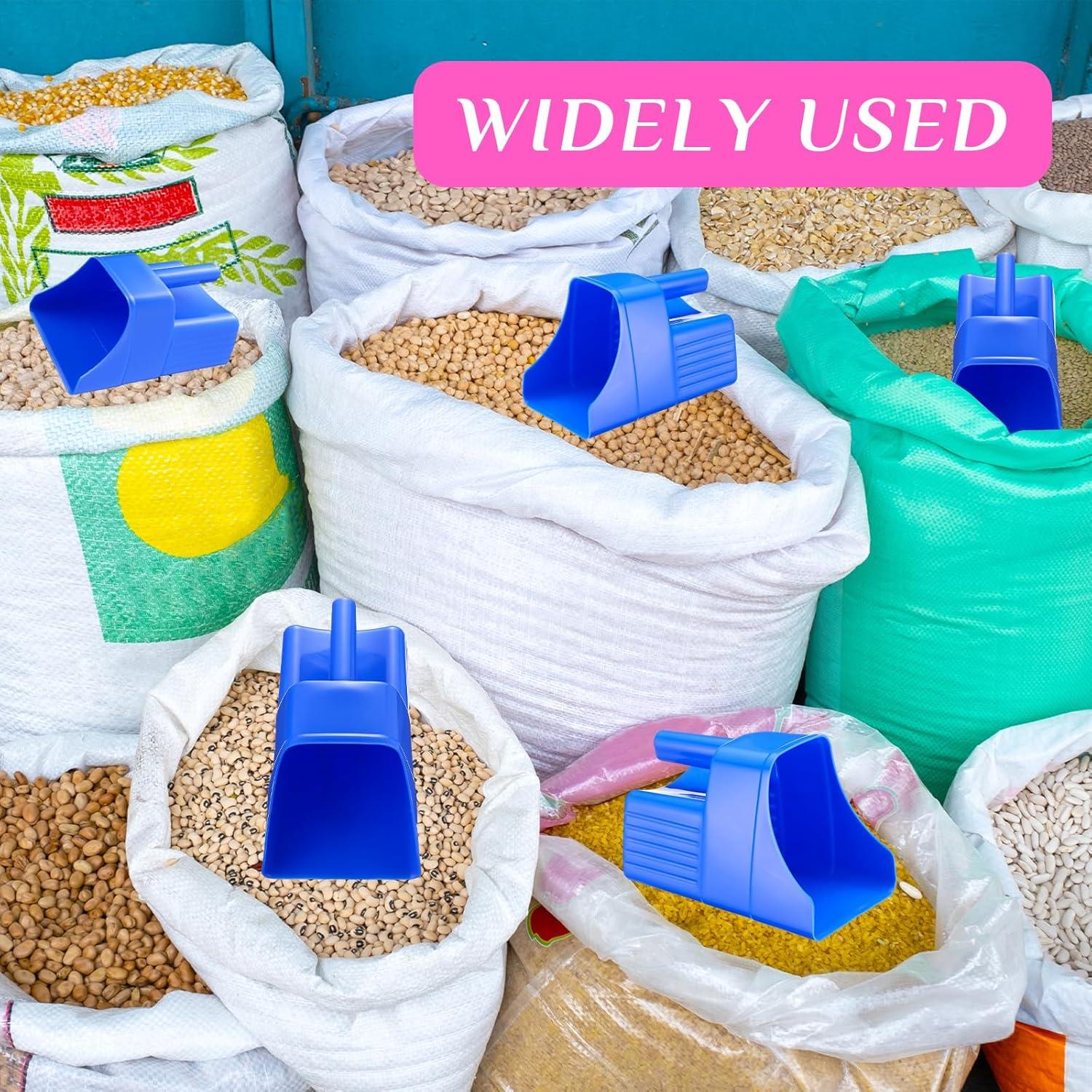 Set de 6 Cucharones de Plástico Baderke 2L Azul Apilables