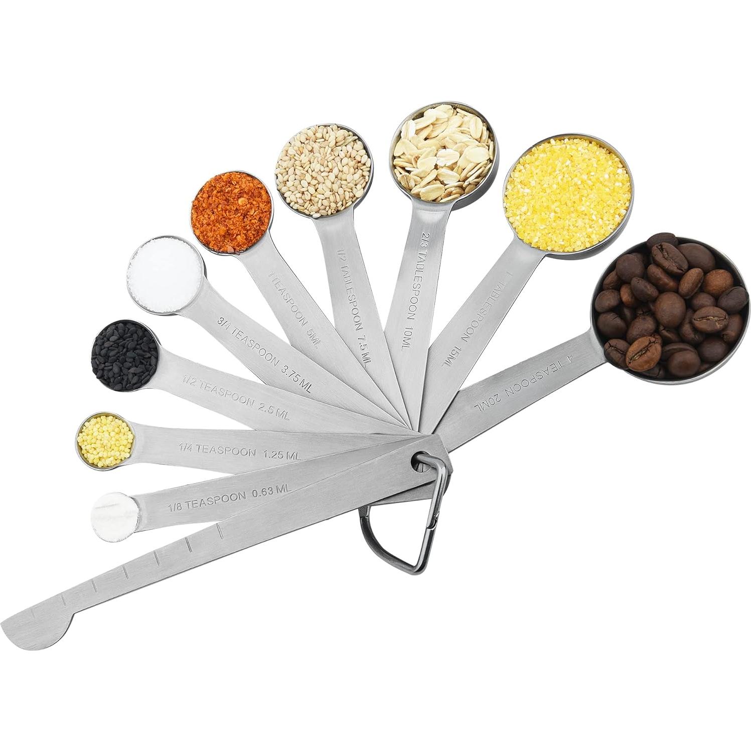 Juego de Tazas y Cucharas Medidoras Smithcraft 19 Piezas Acero Inoxidable