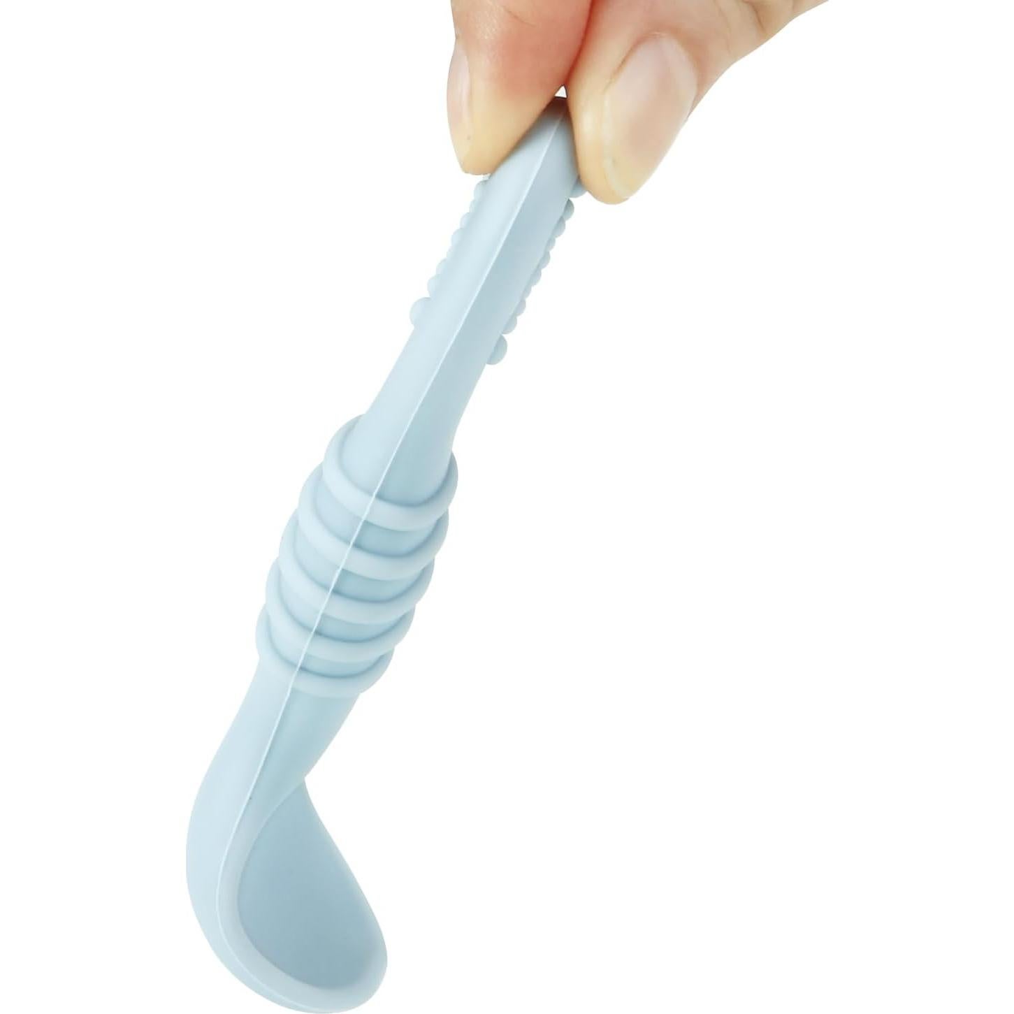 Set de 6 Cucharas y Tenedores de Silicona PandaEar para Bebés