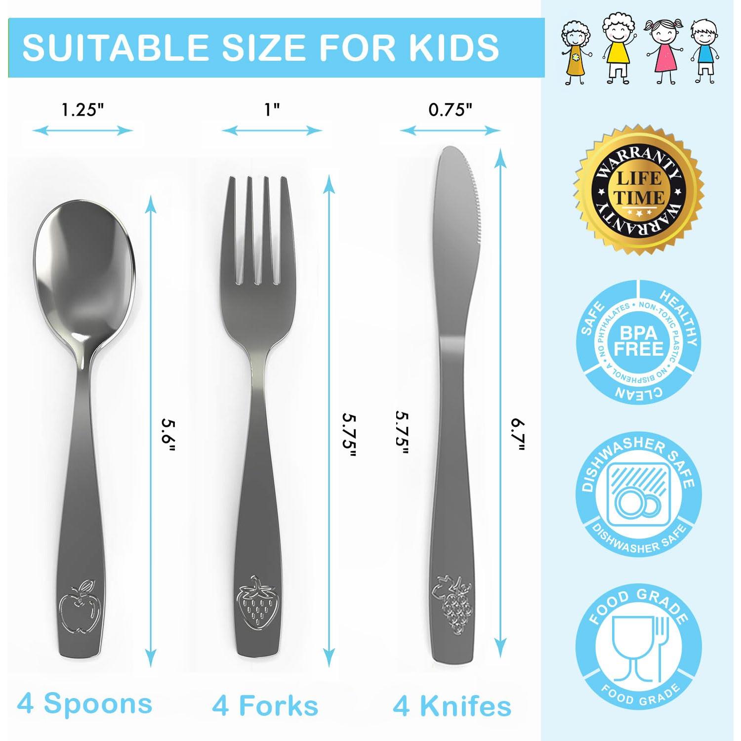 Juego de Cubiertos para Niños CHILLOUT LIFE 12 Piezas